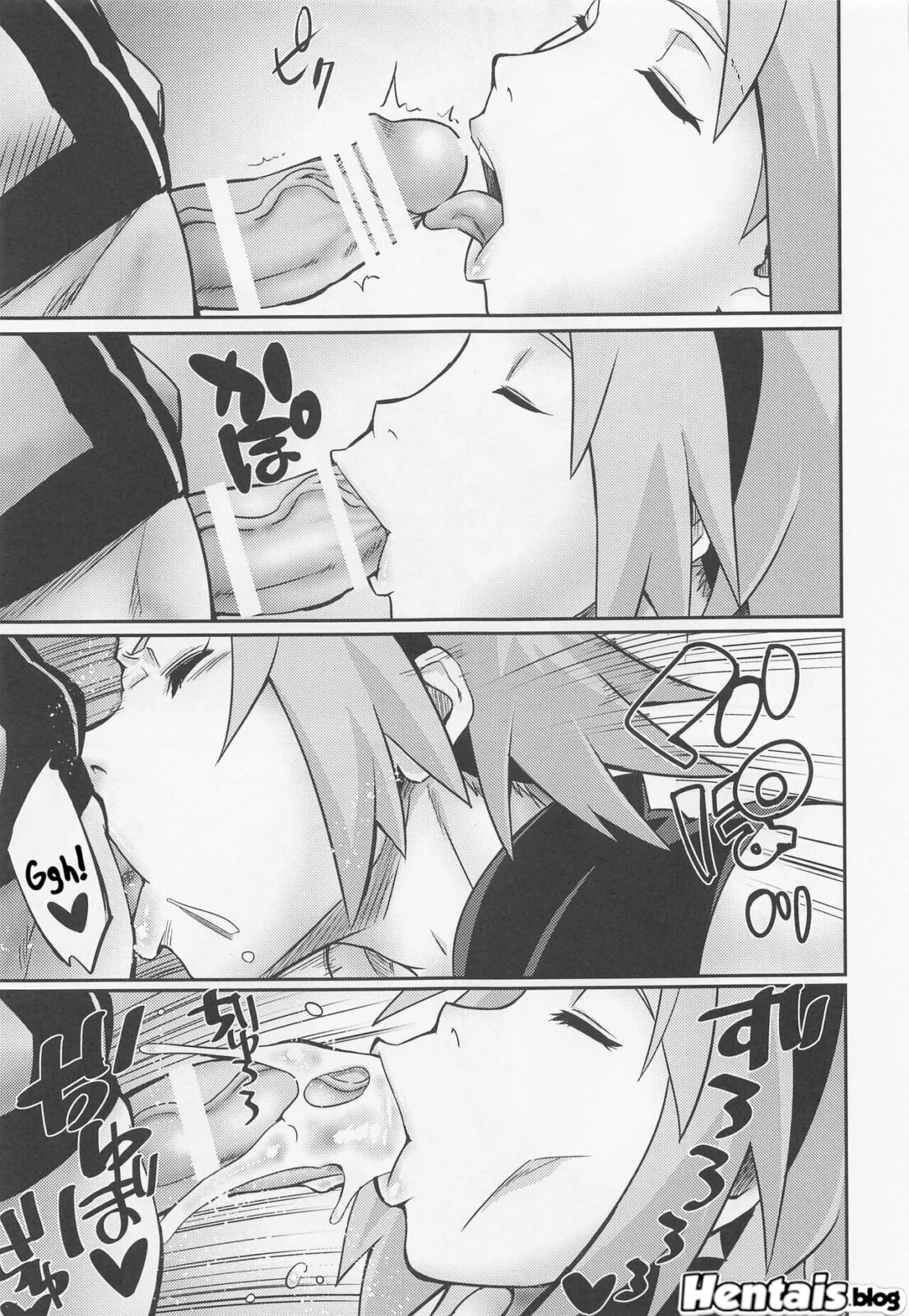 Naruto a rola da piranha da Sakura em uma super HQ de anime hentai