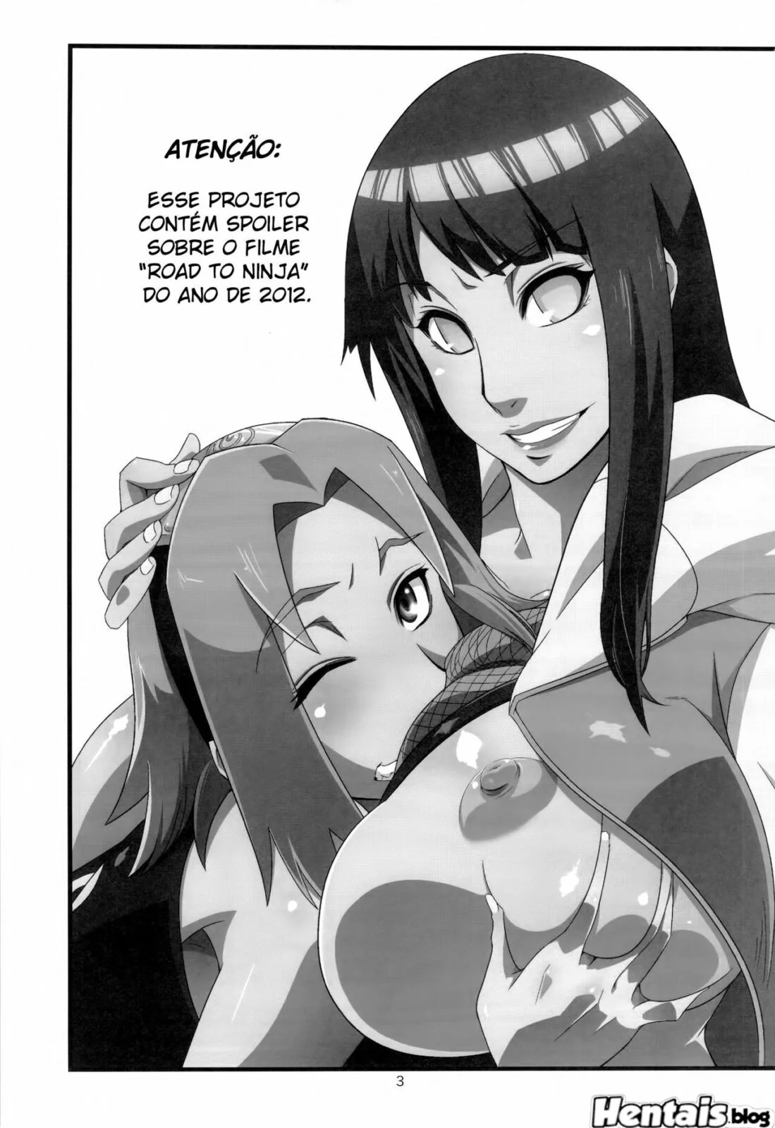 Naruto fode Sakura na frente do pai dela em hentai HQ brasileiro – A disputa pela buceta mais gostosa!