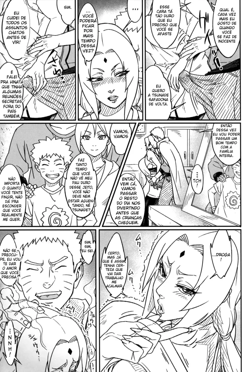 Naruto e Tsunade: Treinamento Secreto com a Piranha dos Peitões em HQ Brasileiro