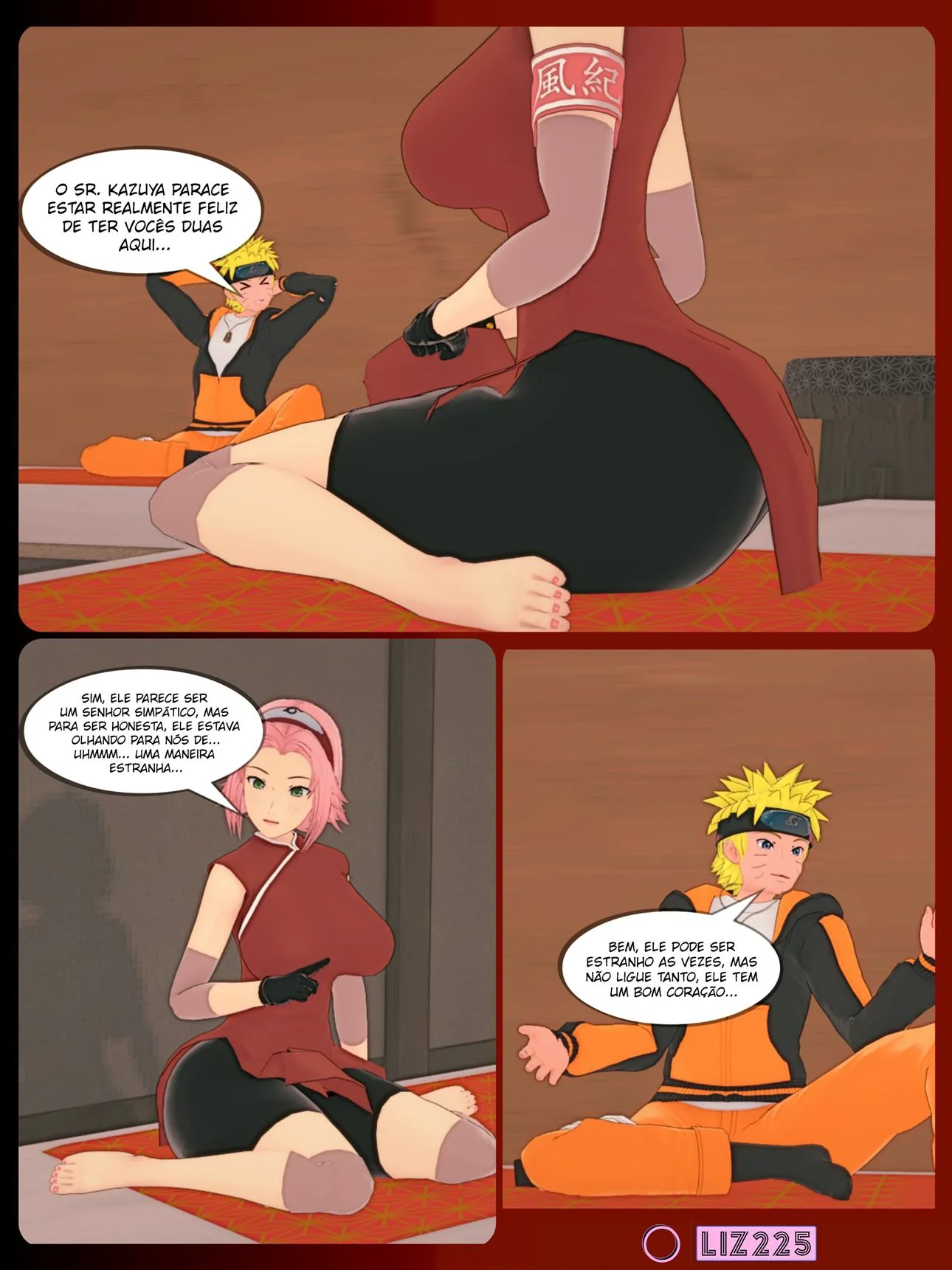 Pousada da Sacanagem: Tsunade, Sakura, Naruto e o Velho Tarado – Hentai HQ Brasileiro