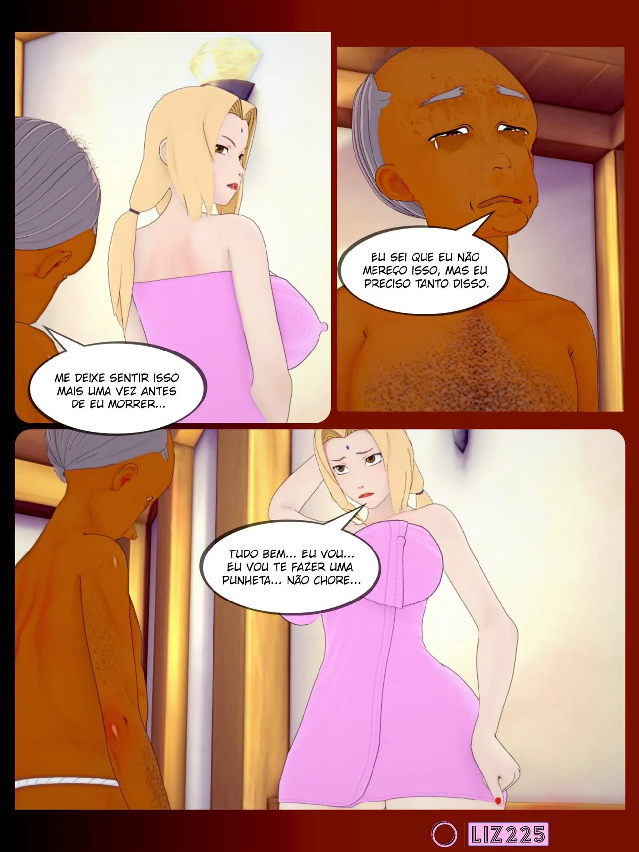 Pousada da Sacanagem: Tsunade, Sakura, Naruto e o Velho Tarado – Hentai HQ Brasileiro