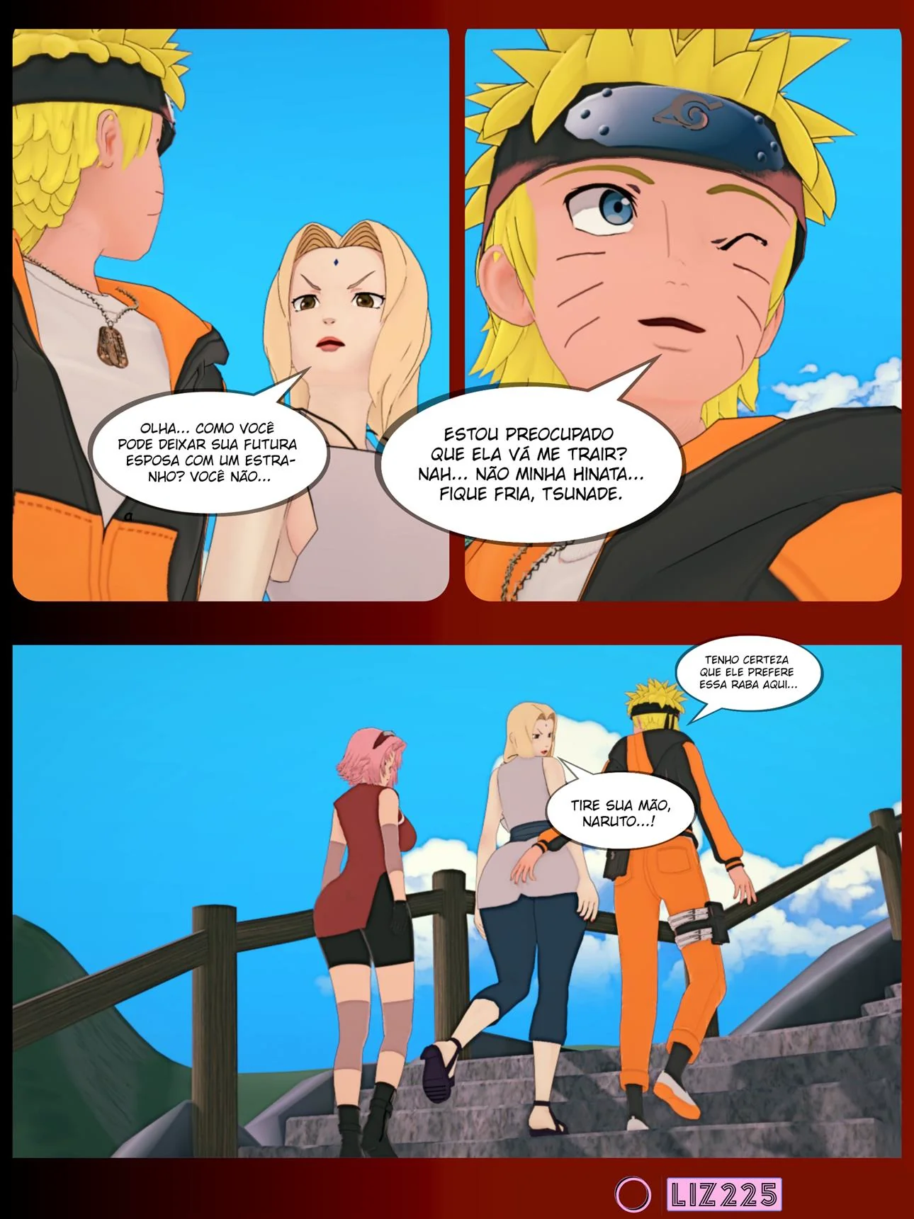 Pousada da Sacanagem: Tsunade, Sakura, Naruto e o Velho Tarado – Hentai HQ Brasileiro