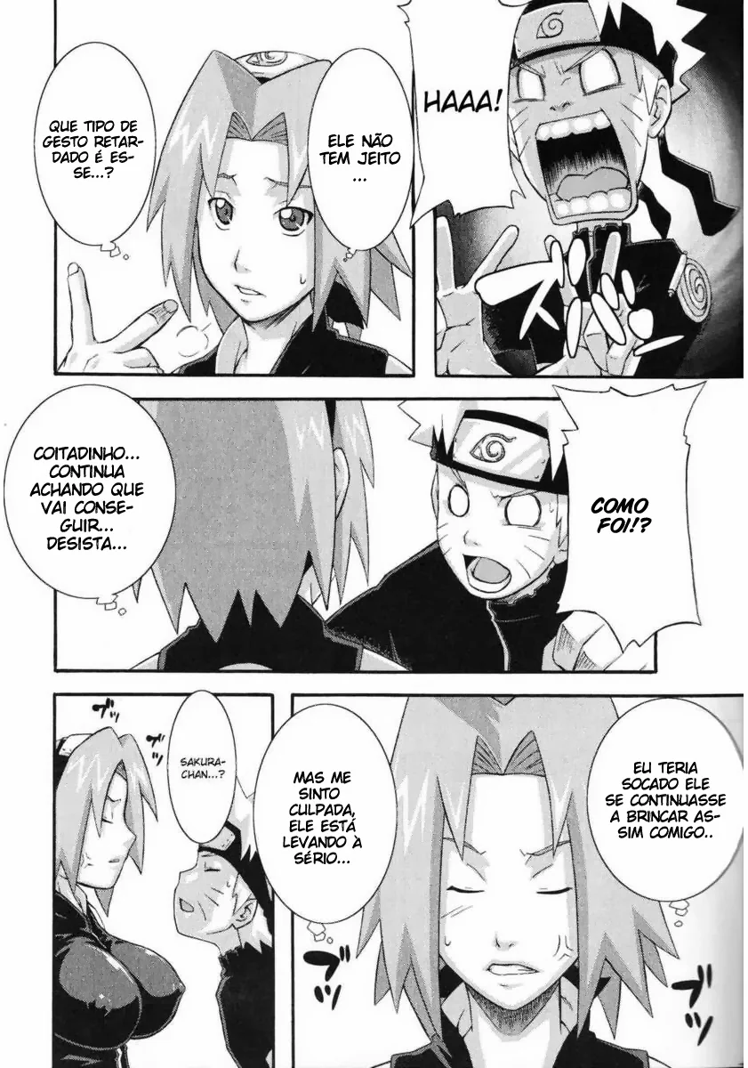 Naruto Come a Buceta da Sakura em HQ Brasileiro