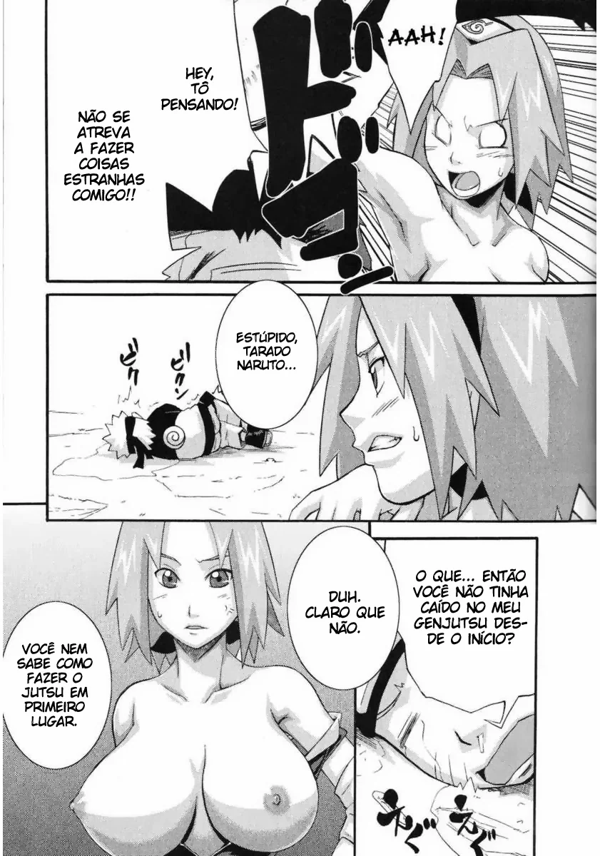 Naruto Come a Buceta da Sakura em HQ Brasileiro