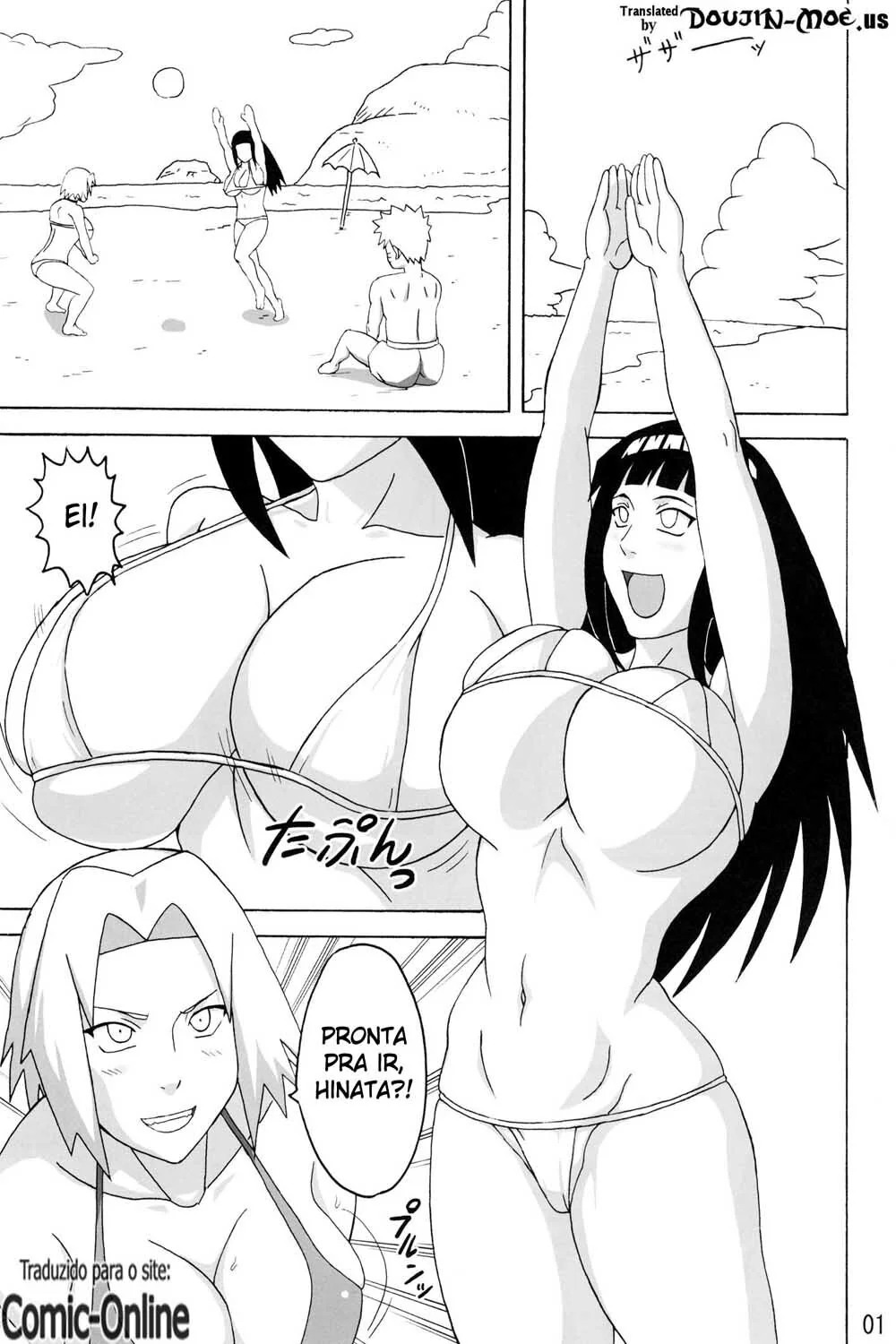 Naruto e a Orgia Surpresa – Fodendo várias bucetas de uma só vez em HQ Brasileiro