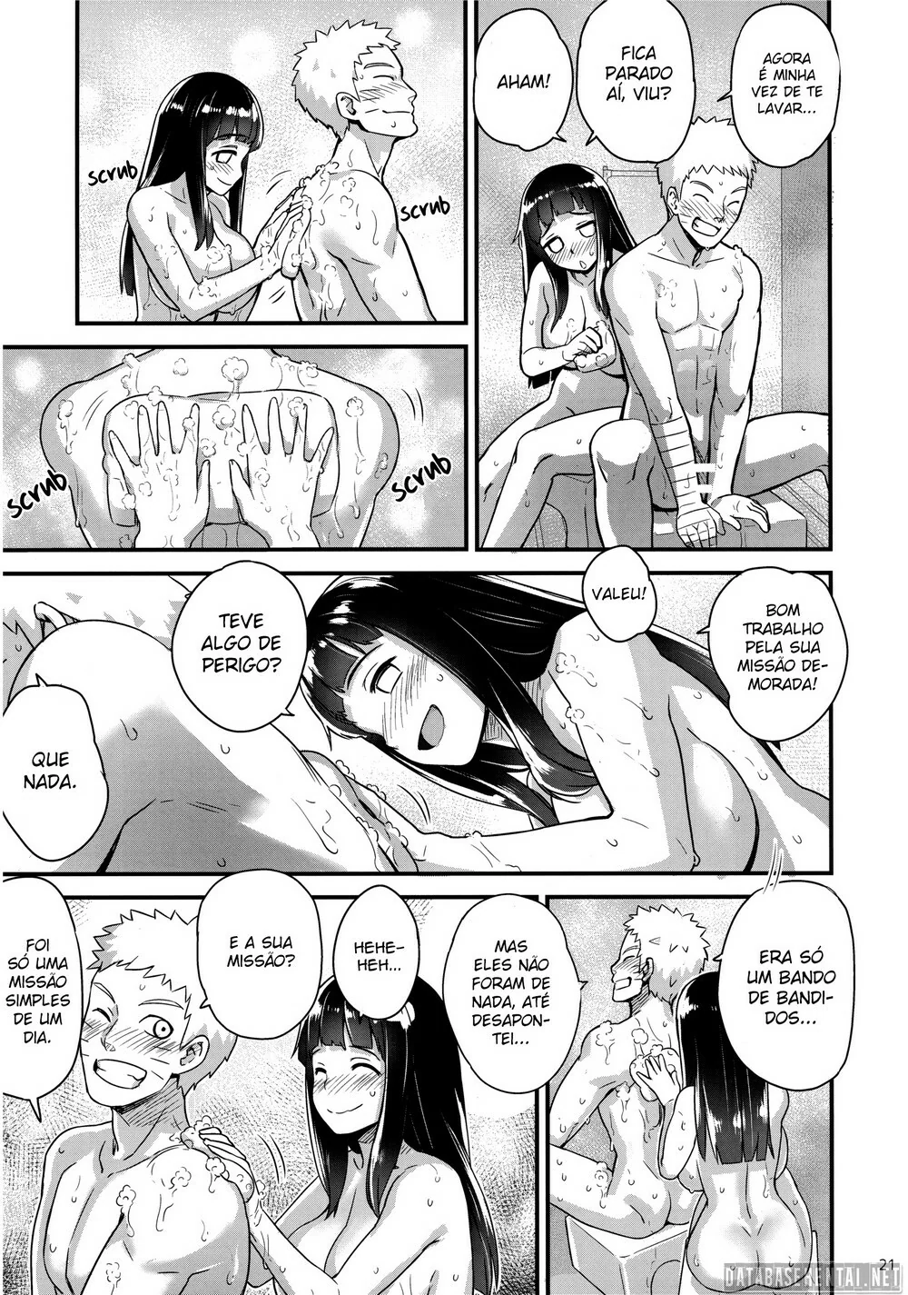 Naruto Fodendo a Hinata na Hidromassagem – Pervertido metendo a piroca na piranha gostosa em HQ Brasileiro