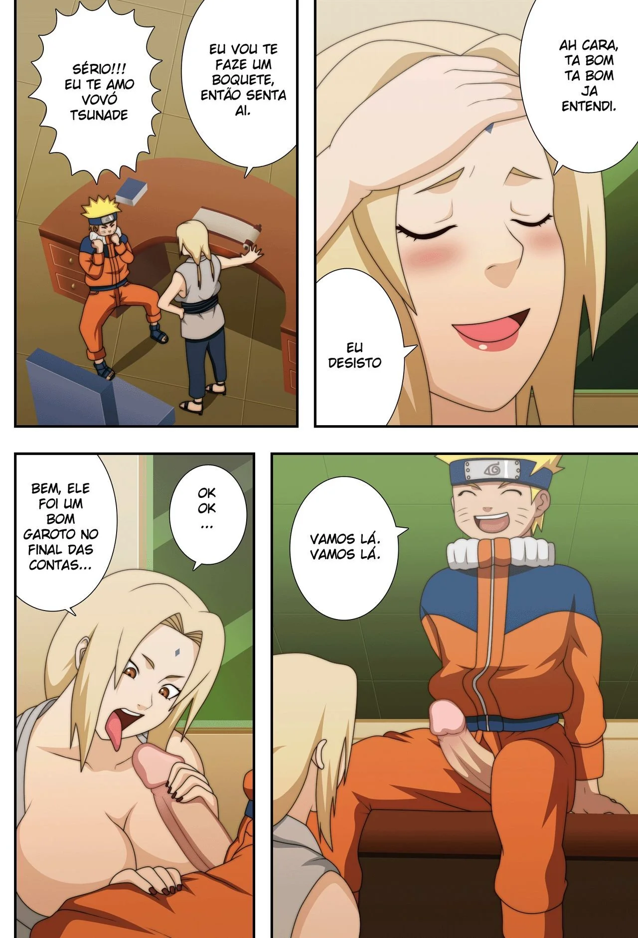 Naruto: A Pegação na Vovó Tsunade” – Em HQ Brasileiro