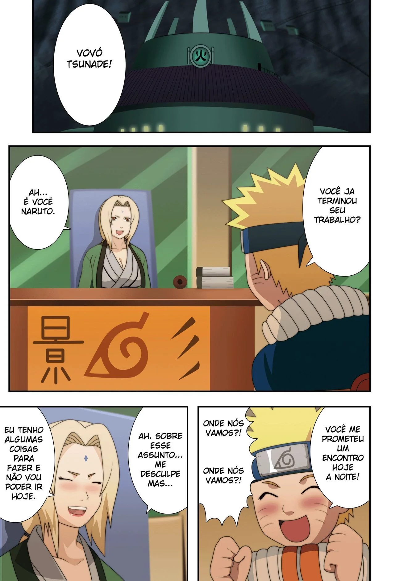 Naruto: A Pegação na Vovó Tsunade” – Em HQ Brasileiro