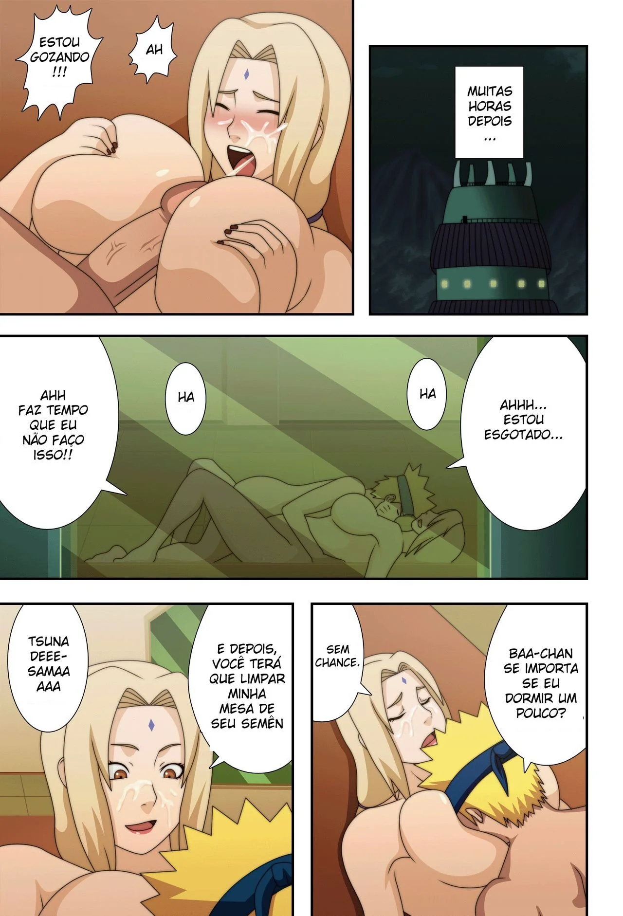 Naruto: A Pegação na Vovó Tsunade” – Em HQ Brasileiro