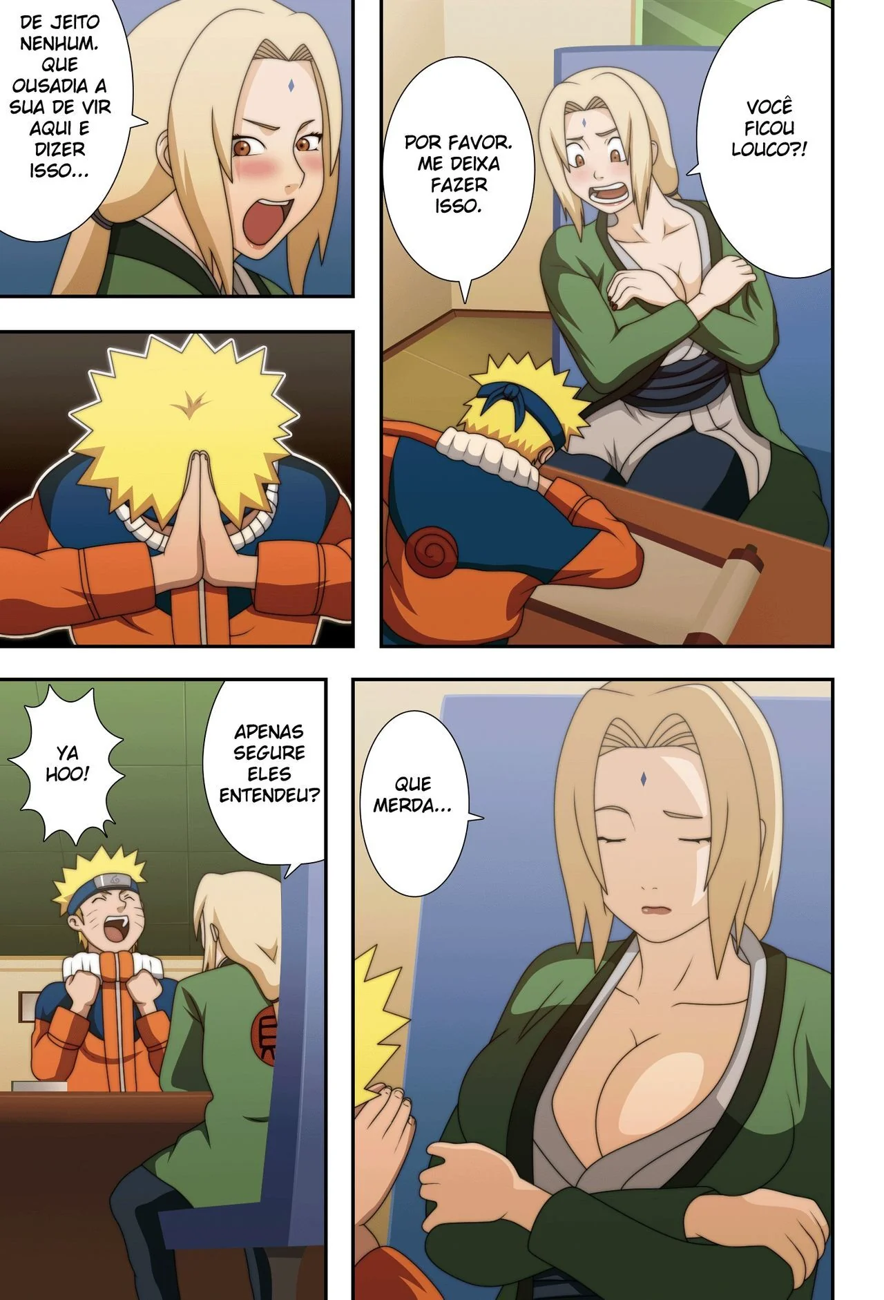 Naruto: A Pegação na Vovó Tsunade” – Em HQ Brasileiro