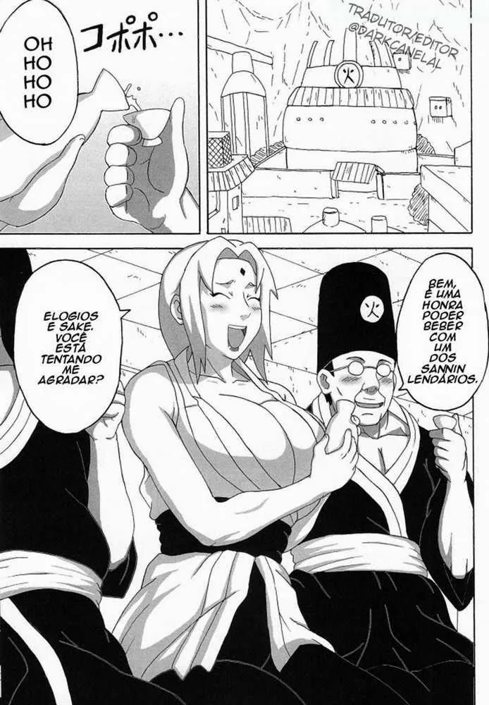 Tsunade e o Sannin Lendário: Uma Noite de Perversão em Naruto HQ Brasileiro