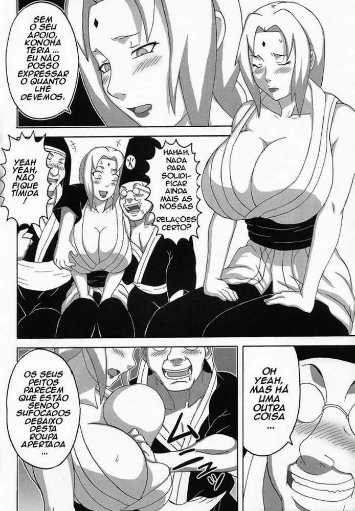 Tsunade e o Sannin Lendário: Uma Noite de Perversão em Naruto HQ Brasileiro