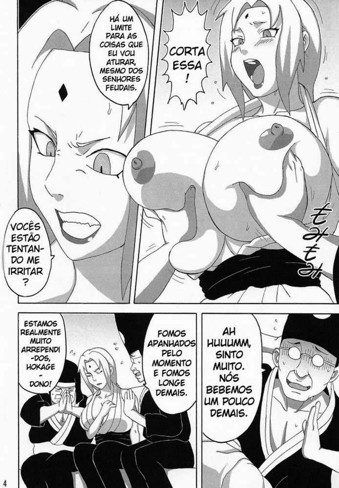 Tsunade e o Sannin Lendário: Uma Noite de Perversão em Naruto HQ Brasileiro