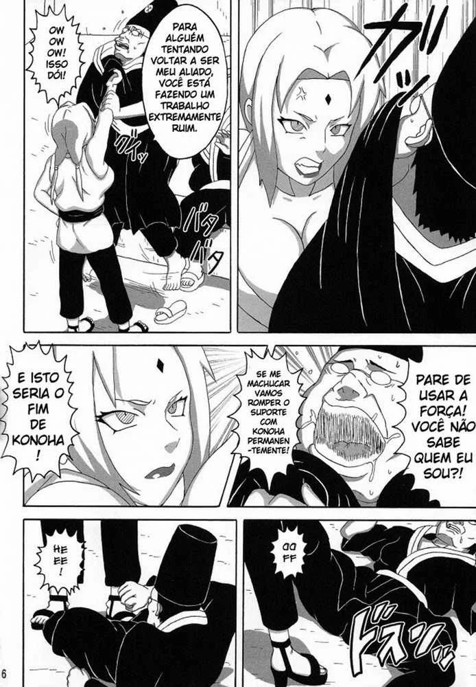 Tsunade e o Sannin Lendário: Uma Noite de Perversão em Naruto HQ Brasileiro