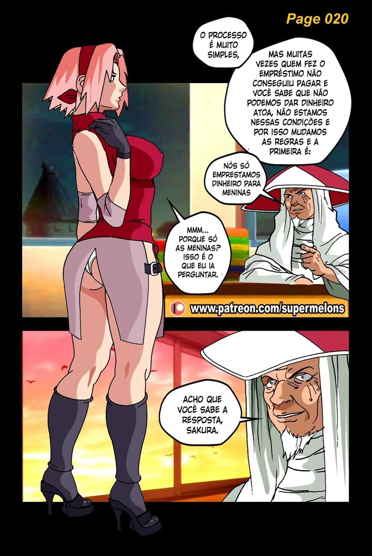 Naruto Porno: Sakura e Suas Noites Quentes de Putaria em Hentai HQ Brasileiro