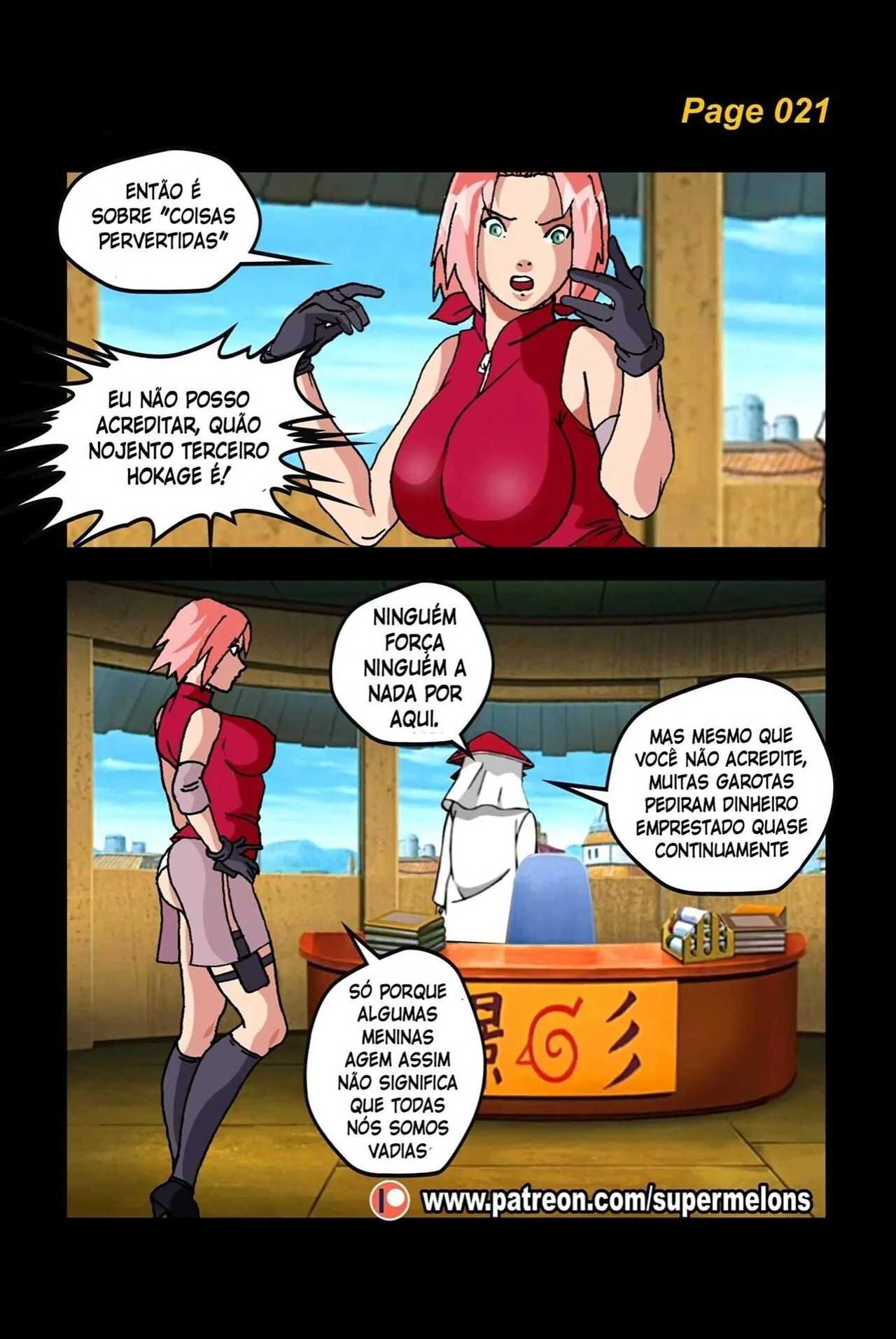 Naruto Porno: Sakura e Suas Noites Quentes de Putaria em Hentai HQ Brasileiro