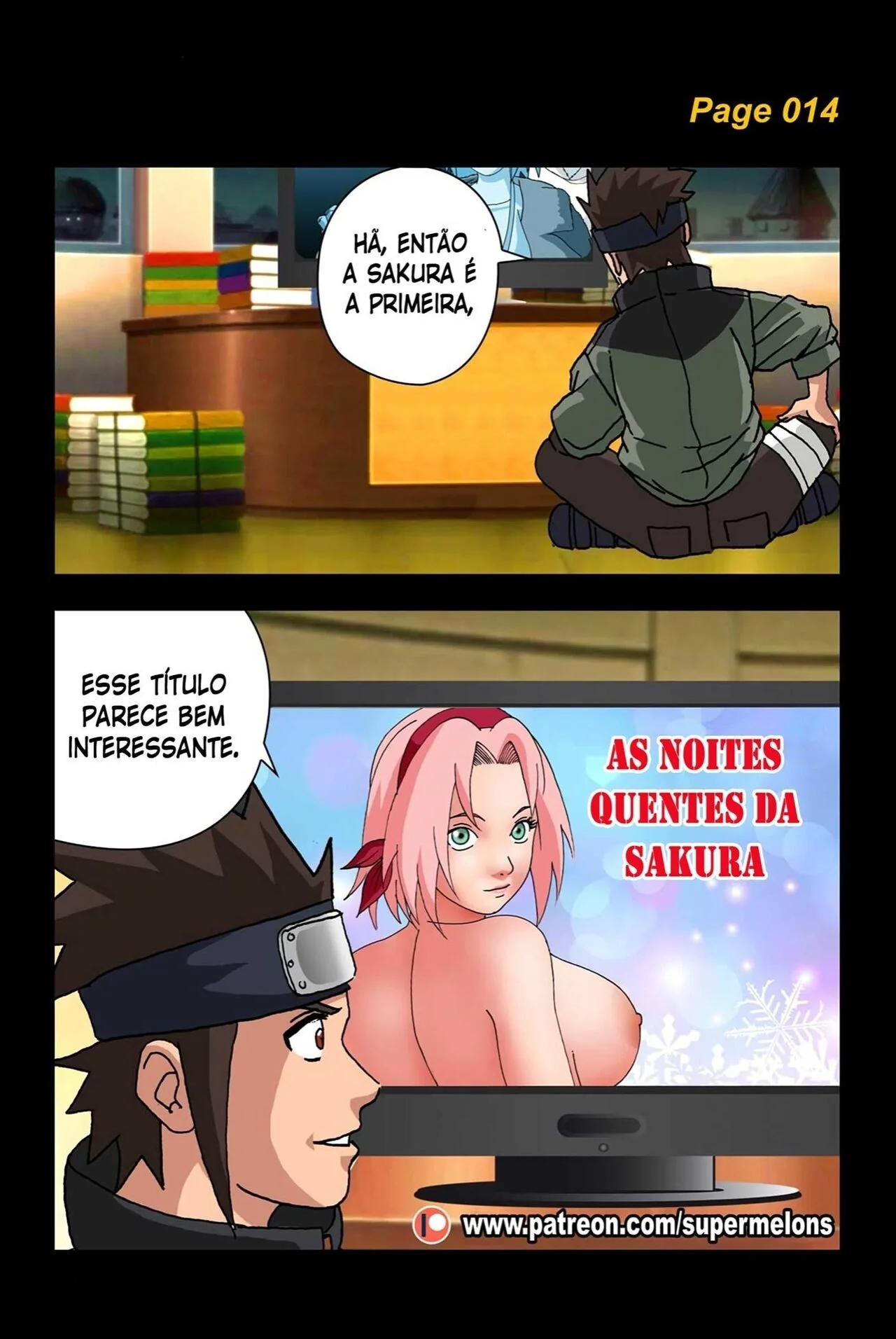 Naruto Porno: Sakura e Suas Noites Quentes de Putaria em Hentai HQ Brasileiro