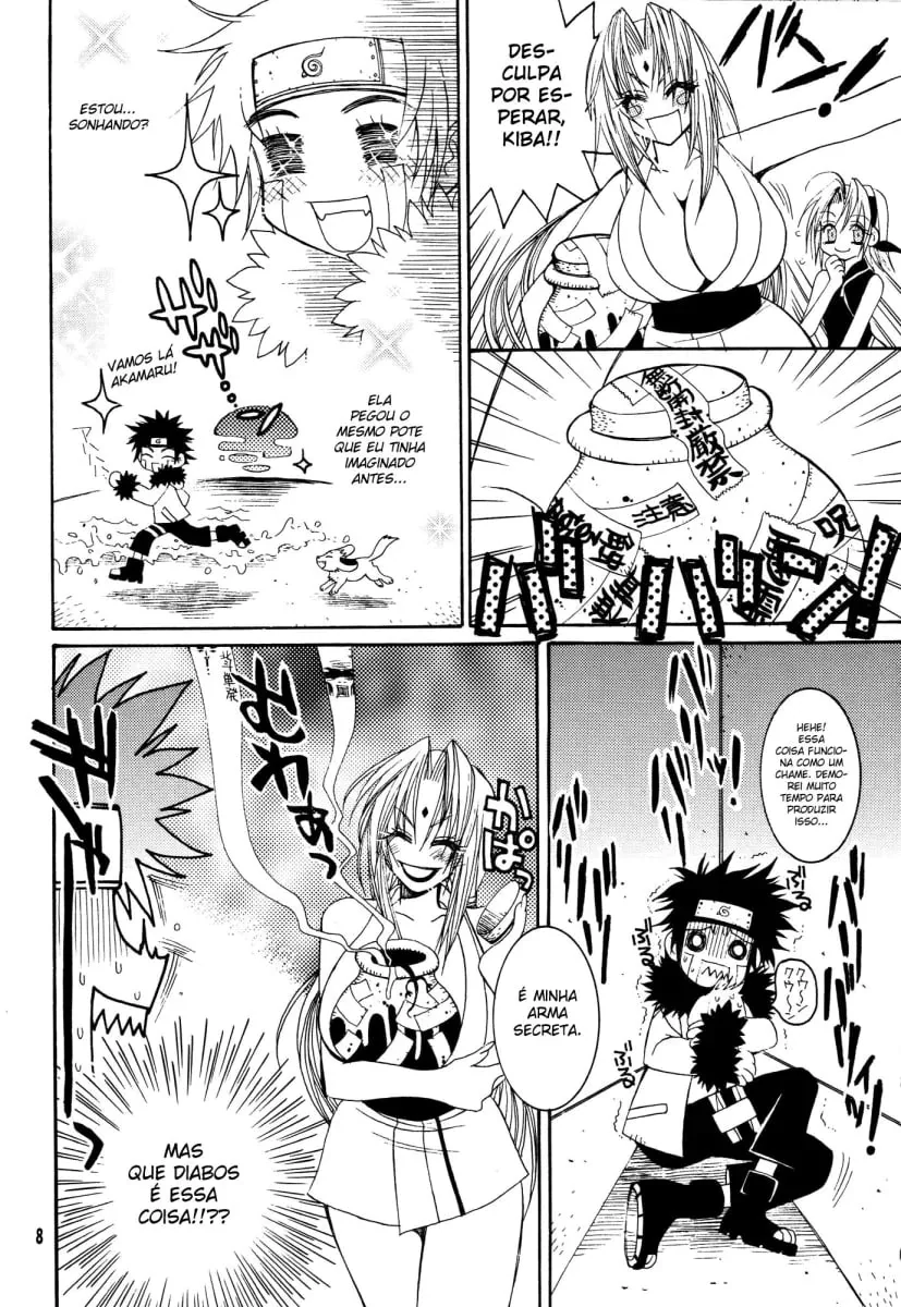 Pentelhos e Pirocas – Naruto Porno: Kiba Fode Tsunade e Sakura em HQ Brasileiro