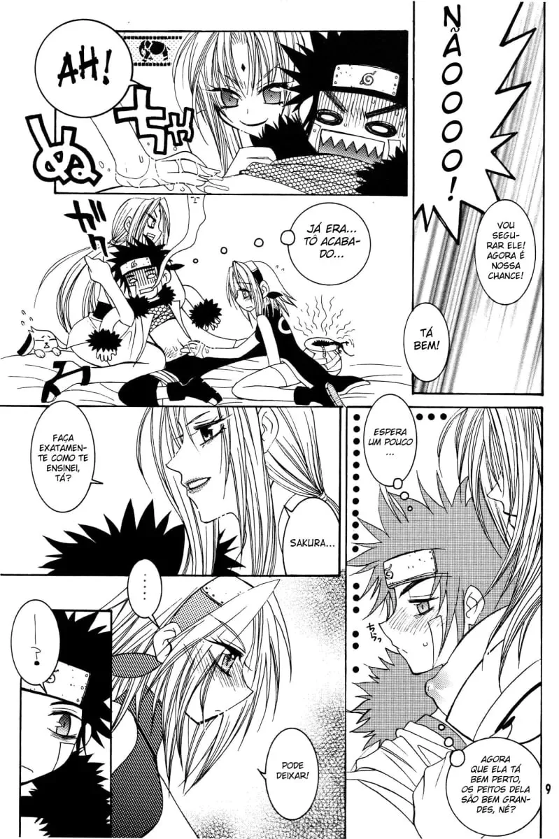 Pentelhos e Pirocas – Naruto Porno: Kiba Fode Tsunade e Sakura em HQ Brasileiro