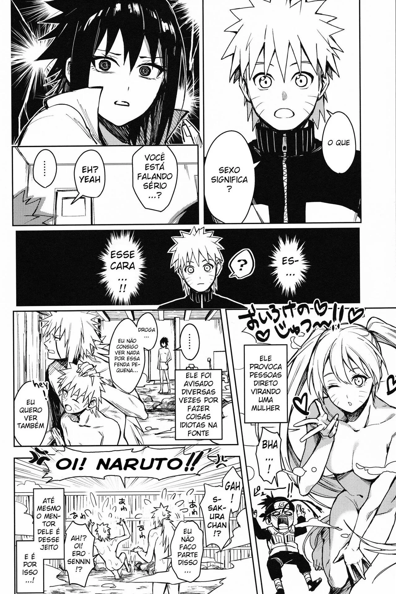 Naruto e Sasuke em uma troca selvagem de corpos – Hentai HQ Brasileiro