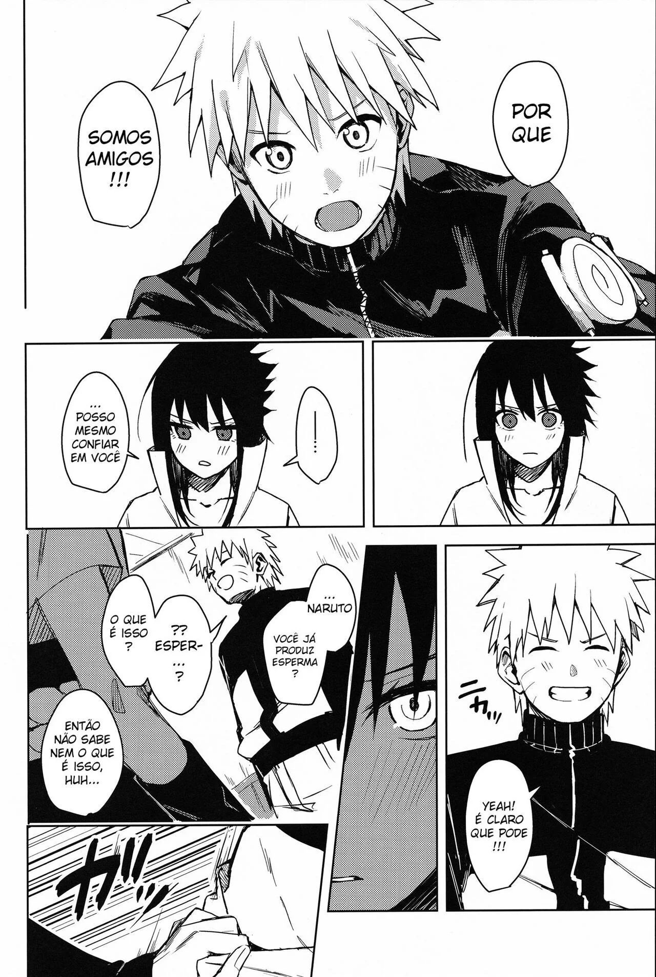 Naruto e Sasuke em uma troca selvagem de corpos – Hentai HQ Brasileiro