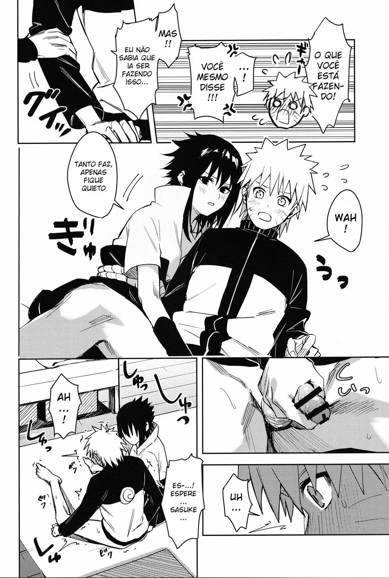 Naruto e Sasuke em uma troca selvagem de corpos – Hentai HQ Brasileiro