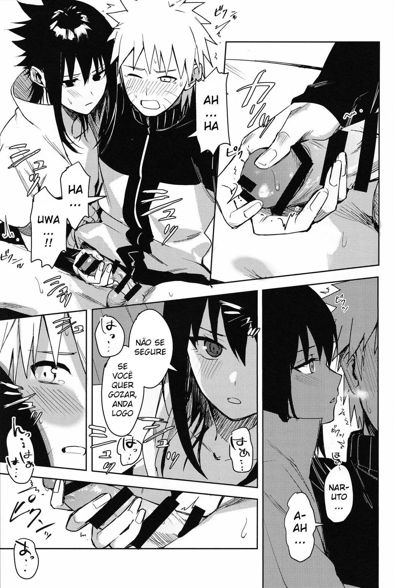 Naruto e Sasuke em uma troca selvagem de corpos – Hentai HQ Brasileiro