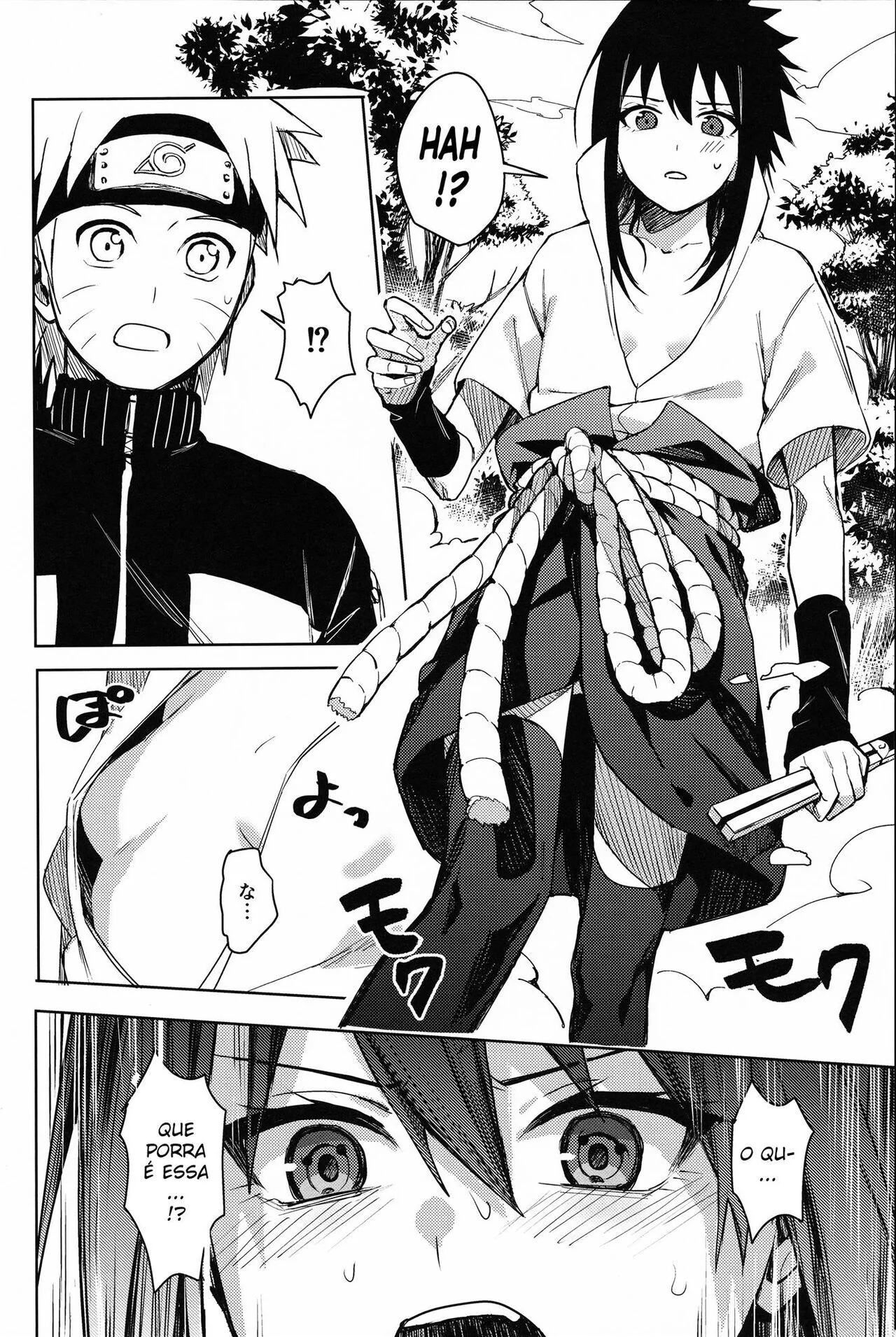 Naruto e Sasuke em uma troca selvagem de corpos – Hentai HQ Brasileiro
