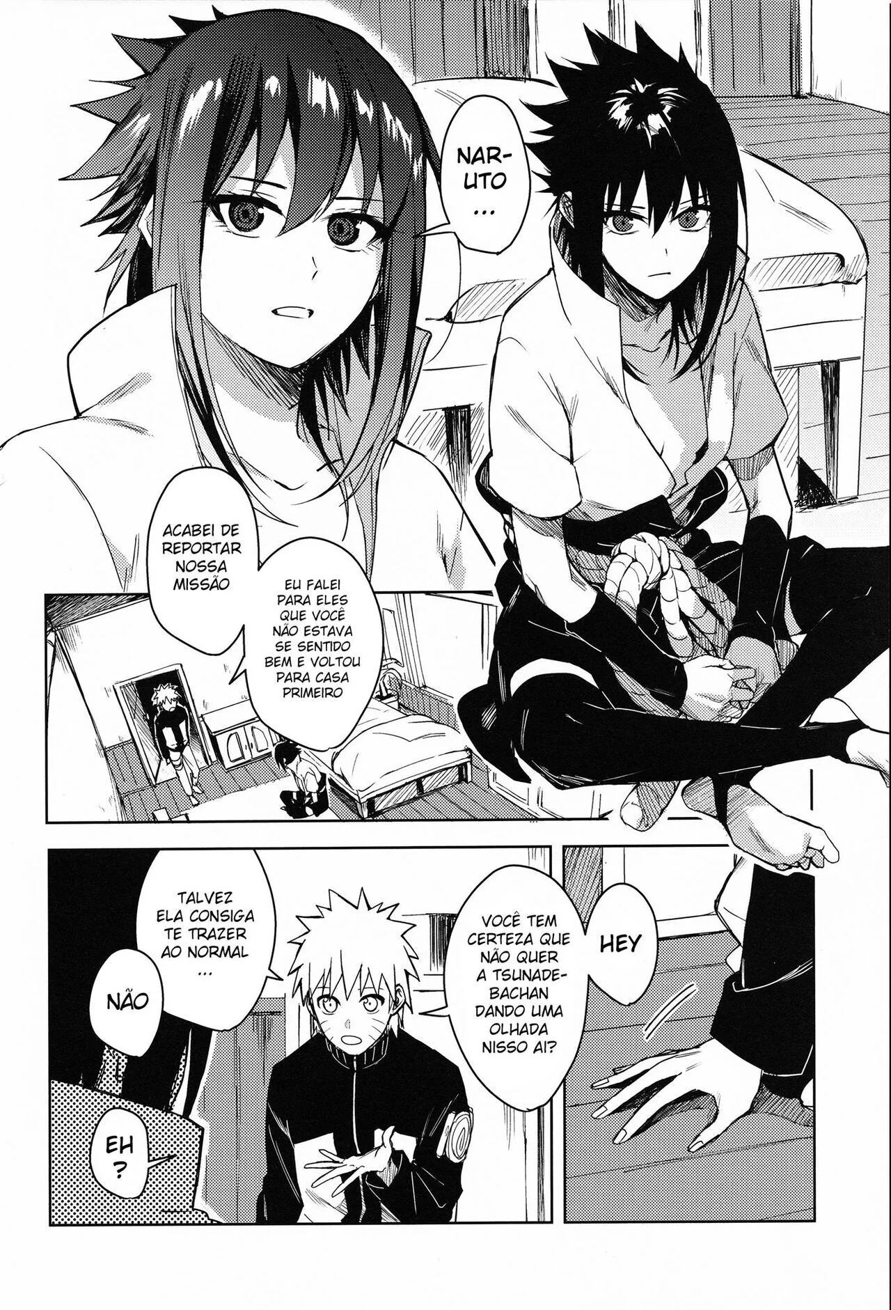 Naruto e Sasuke em uma troca selvagem de corpos – Hentai HQ Brasileiro