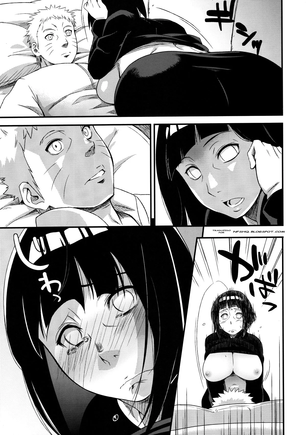 Naruto Porno: O Sono de Naruto – Hinata Aproveita o Ninja Dormindo em Hentai HQ Brasileiro