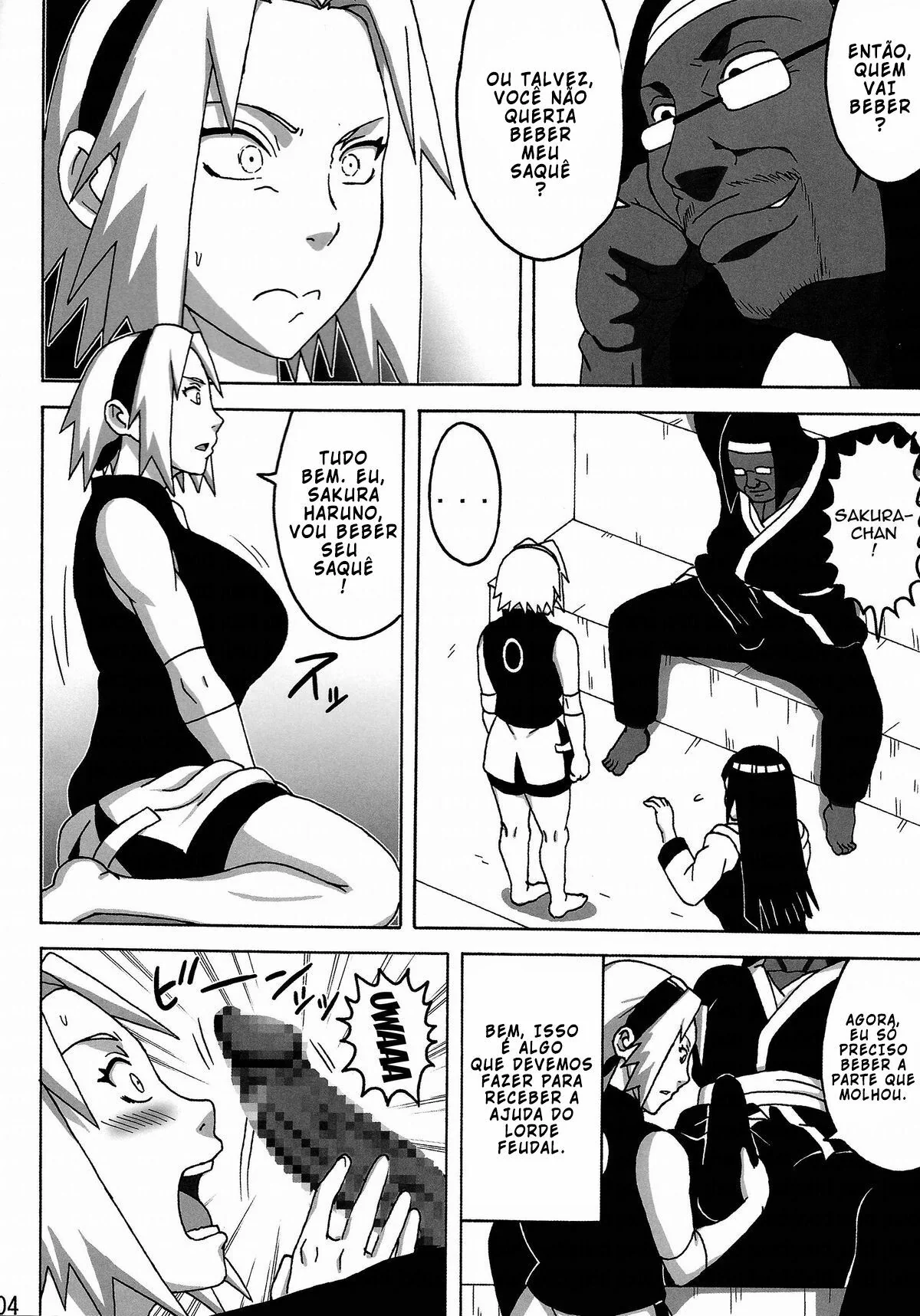 Sasuke’s Revenge: Prostituindo Sakura e Hinata em Troca de Salvação | Hentai HQ Brasileiro