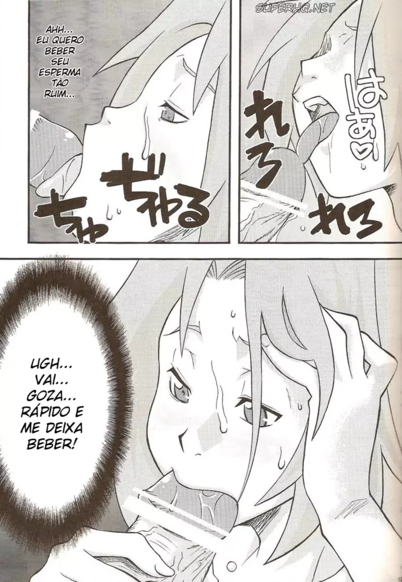 Naruto Pornô: Sakura Mamando na Piroca do Naruto em Hentai HQ