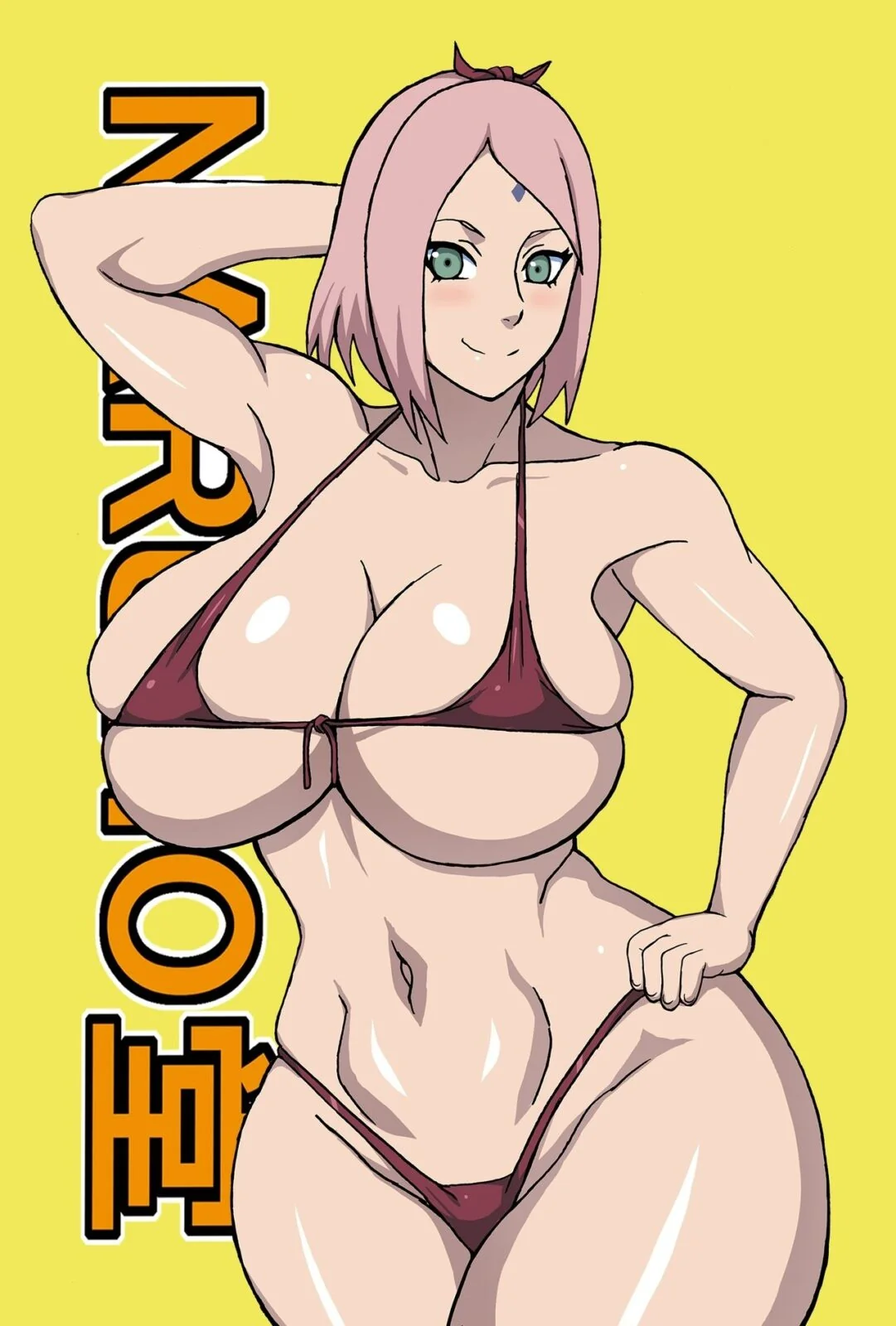 Naruto metendo a vara na buceta da Sakura e da Tsunade em Hentai HQ Brasileiro