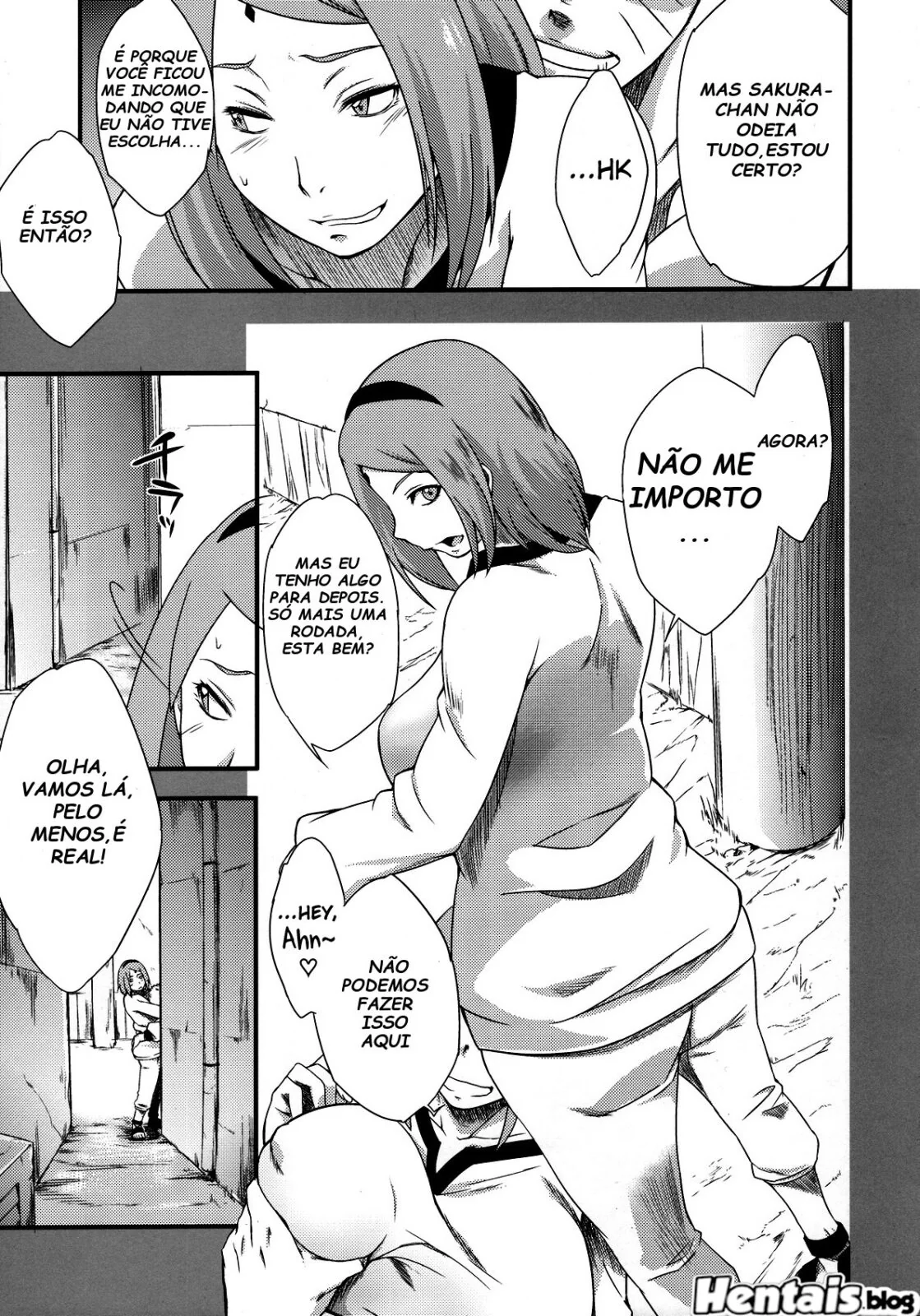 Naruto Metendo a Rola na Amiga Piranha da Esposa em Hentai HQ Brasileiro