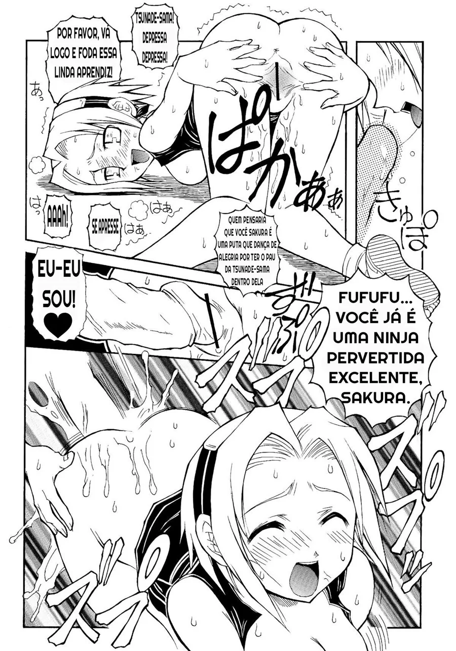 Tsunade Fodendo Sakura: Uma Intensa Aventura Hentai HQ