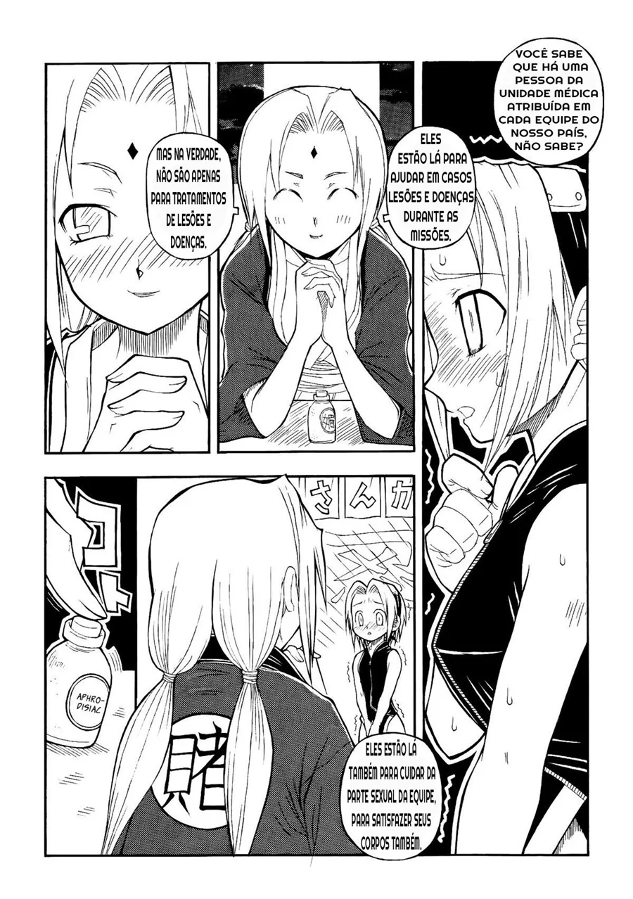 Tsunade Fodendo Sakura: Uma Intensa Aventura Hentai HQ