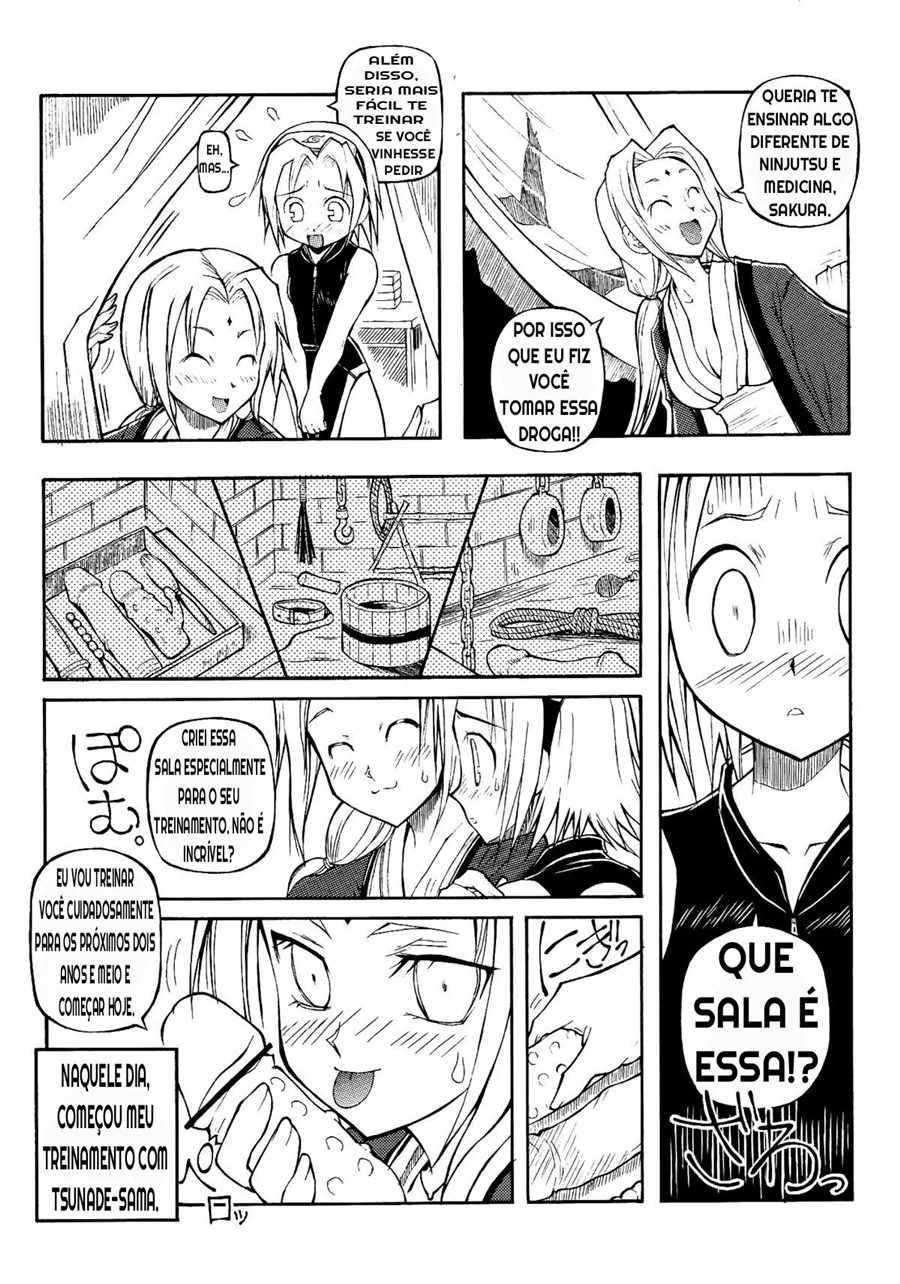 Tsunade Fodendo Sakura: Uma Intensa Aventura Hentai HQ
