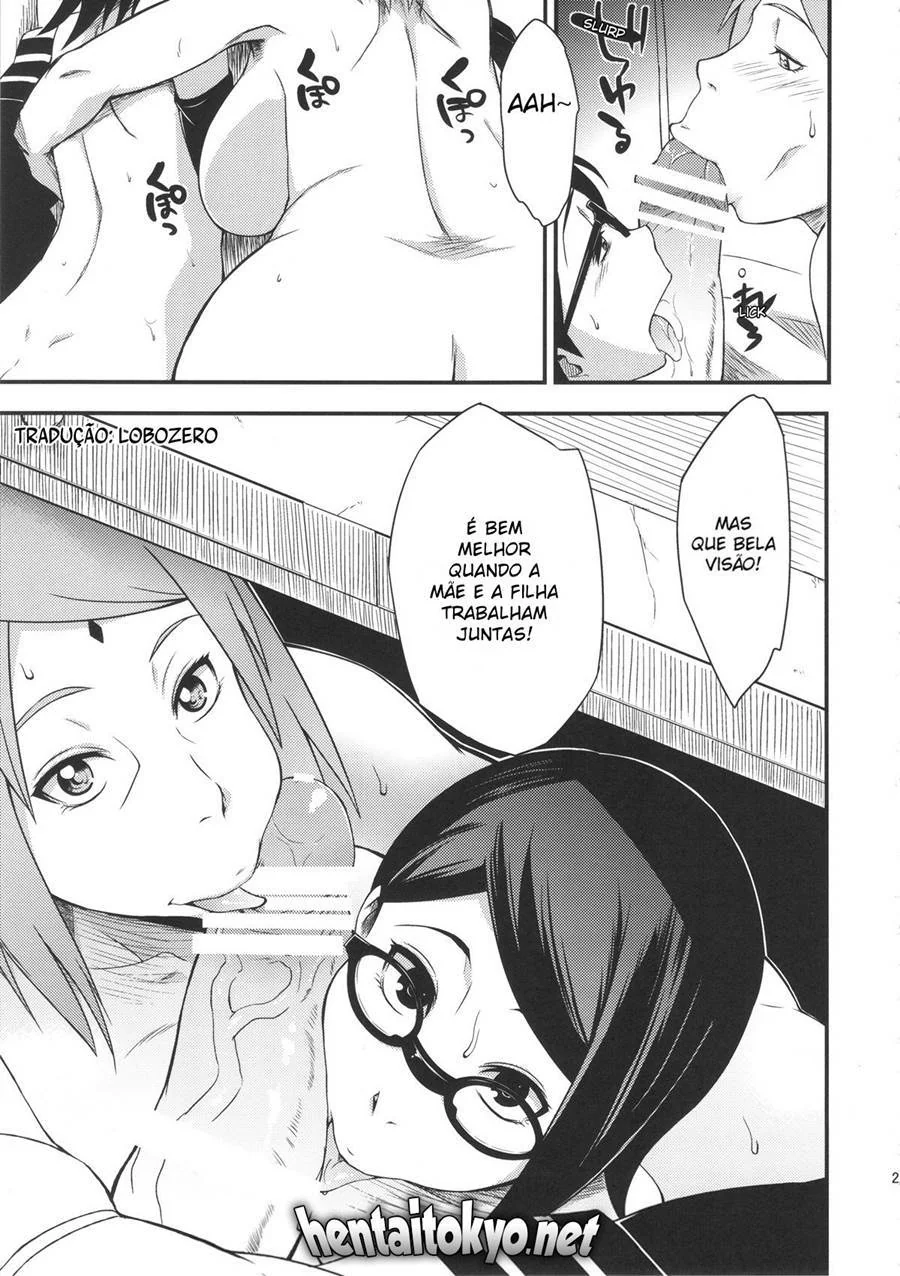 [REVISAR POST ⚠️✏️] Naruto comendo Sarada e Sakura