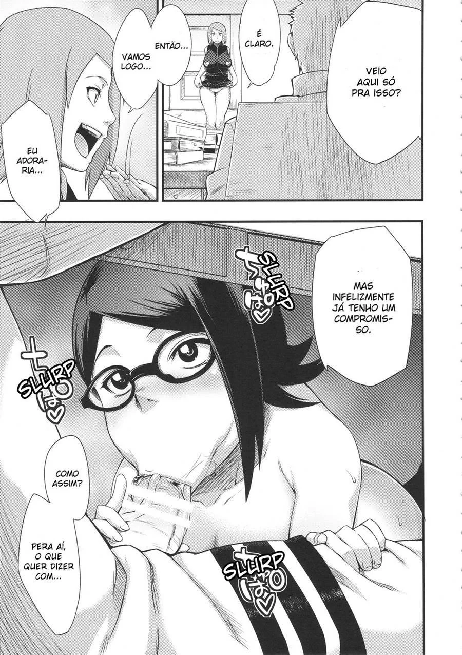 [REVISAR POST ⚠️✏️] Naruto comendo Sarada e Sakura