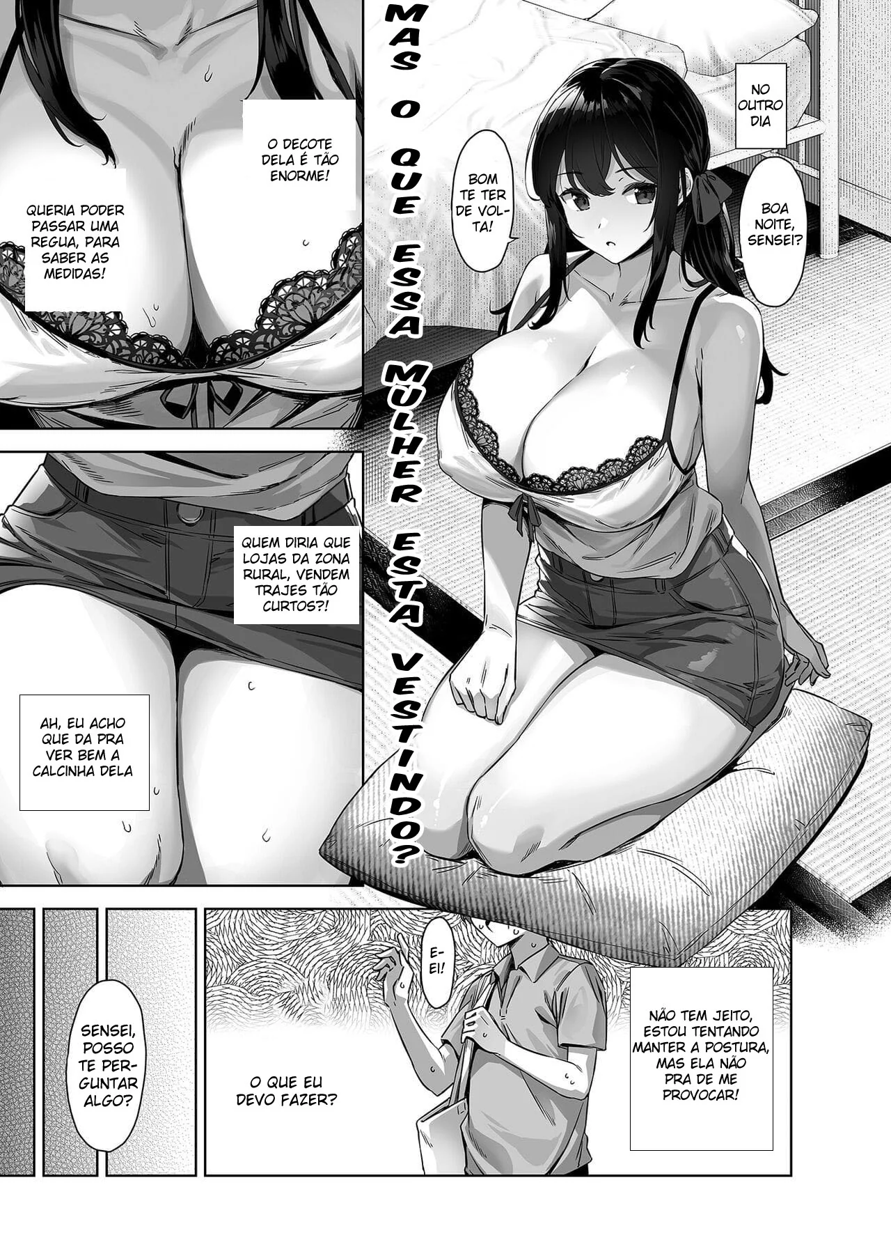 Piranha dos Peitões Seduz Homem Tímido em Aventura Erótica – Hentai HQ Brasileiro