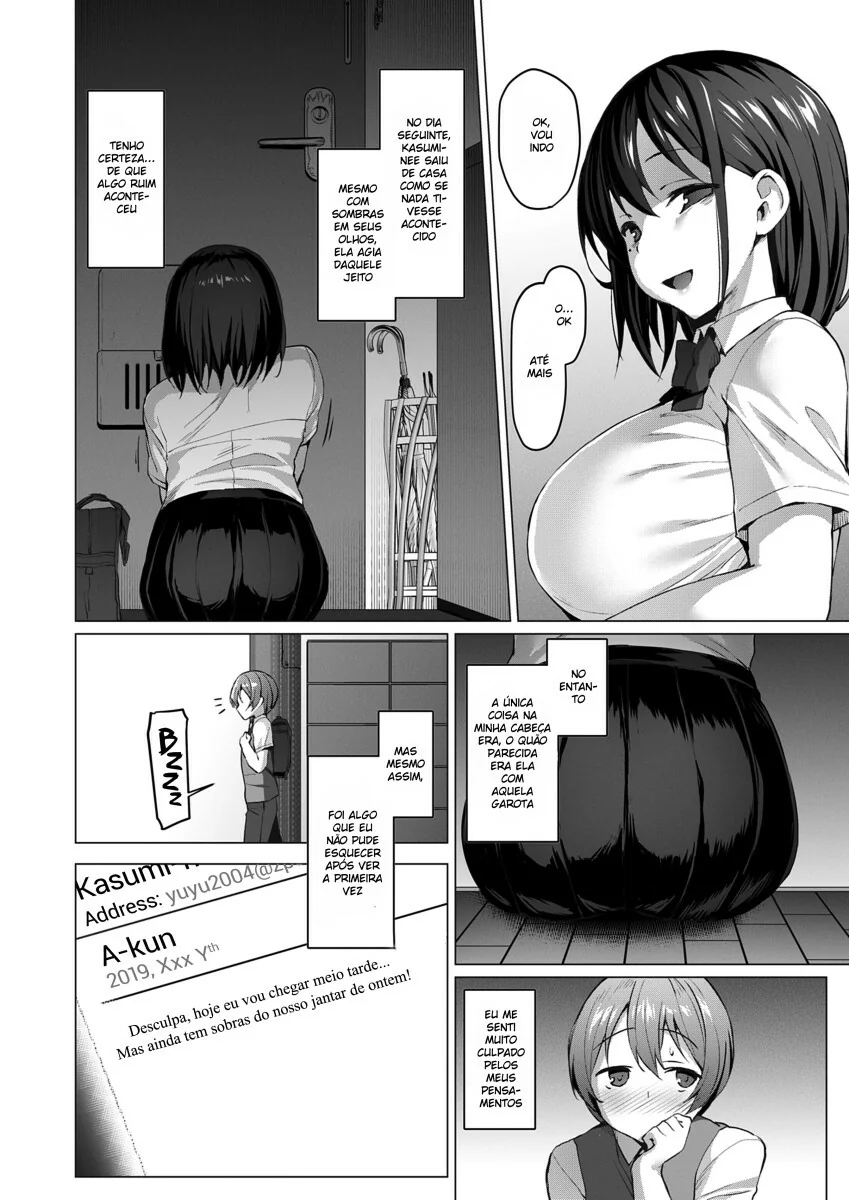 A Piranha da Haruno Kasumi Seduzindo o Ayato Haruno em Netosis Hentai HQ Brasileiro