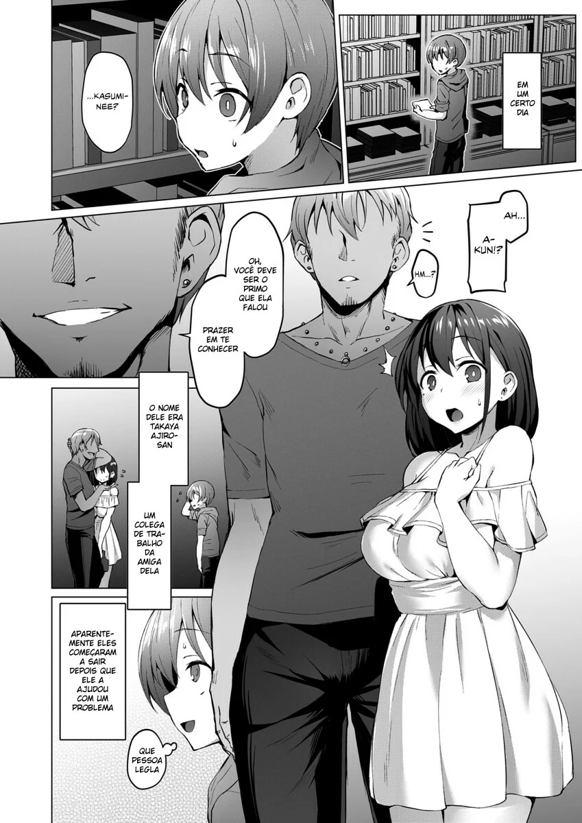 A Piranha da Haruno Kasumi Seduzindo o Ayato Haruno em Netosis Hentai HQ Brasileiro