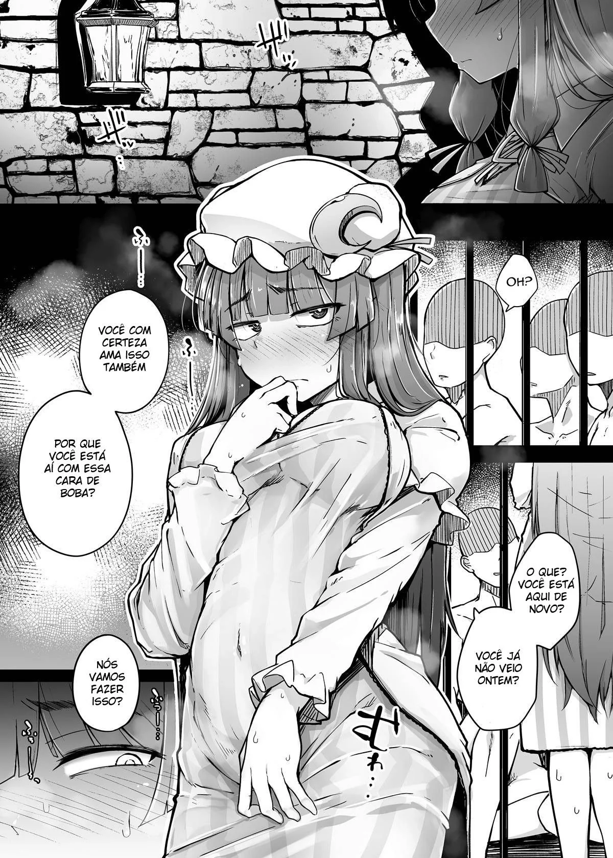 O Buraco Pervertido 3 Patchouli-sama e o Buraco Profundo: A Piranha Sedenta por Prazer em Hentai HQ Brasileiro