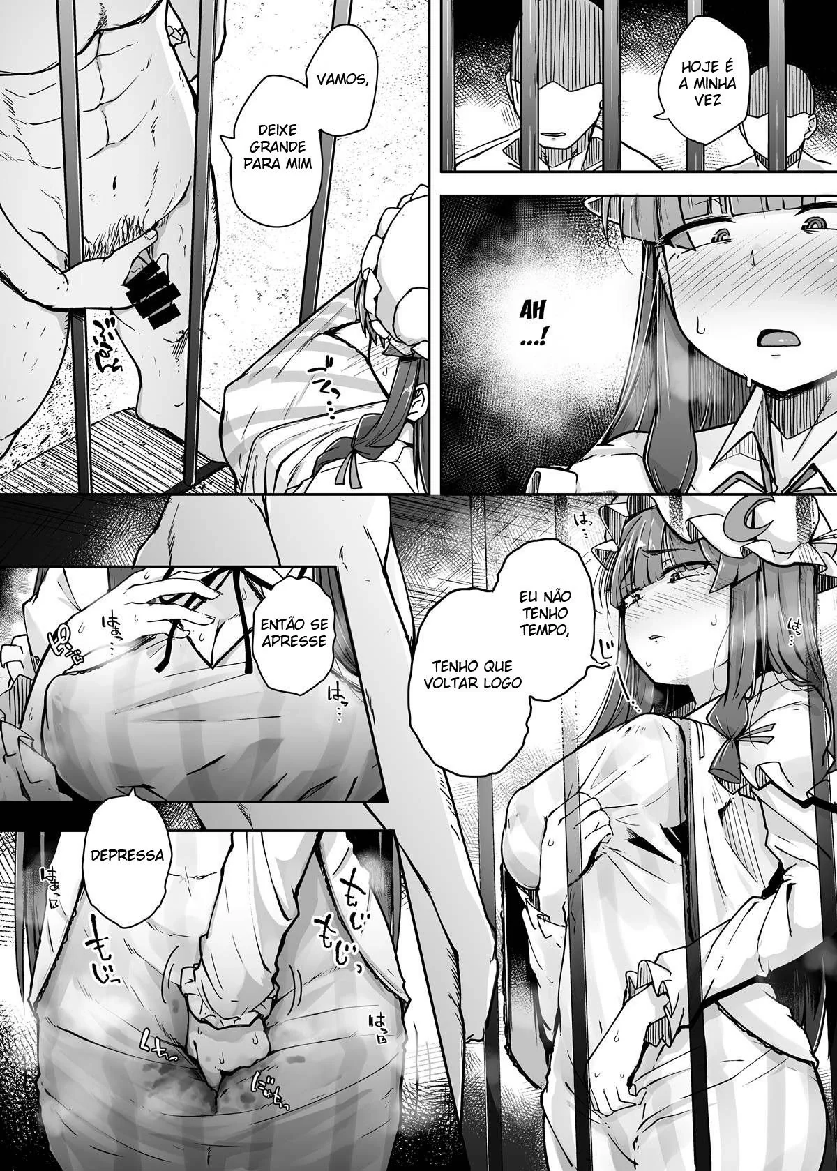 O Buraco Pervertido 3 Patchouli-sama e o Buraco Profundo: A Piranha Sedenta por Prazer em Hentai HQ Brasileiro