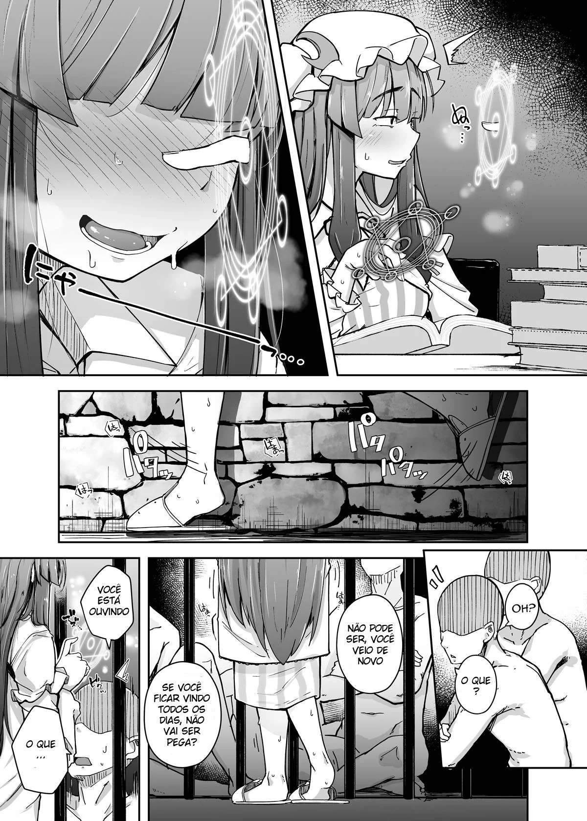 O Buraco Pervertido 3 Patchouli-sama e o Buraco Profundo: A Piranha Sedenta por Prazer em Hentai HQ Brasileiro
