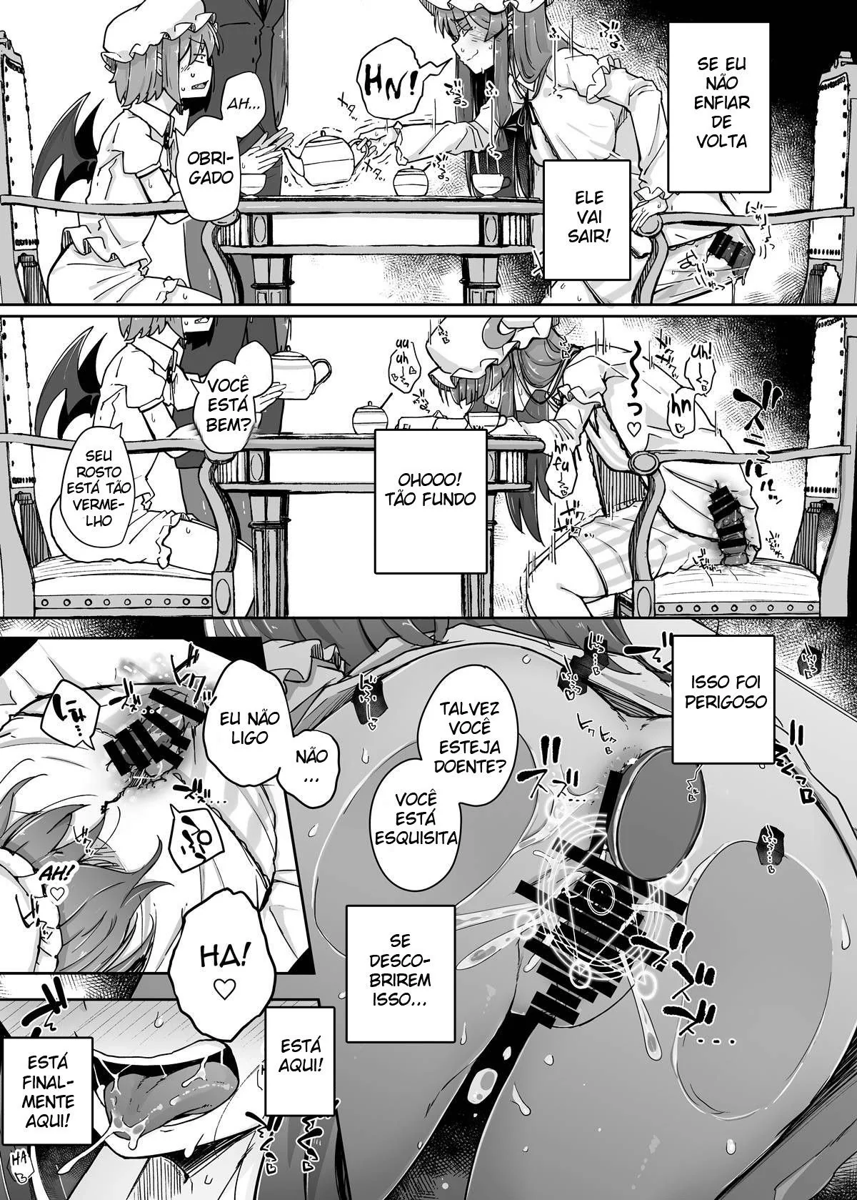 O Buraco Pervertido 3 Patchouli-sama e o Buraco Profundo: A Piranha Sedenta por Prazer em Hentai HQ Brasileiro