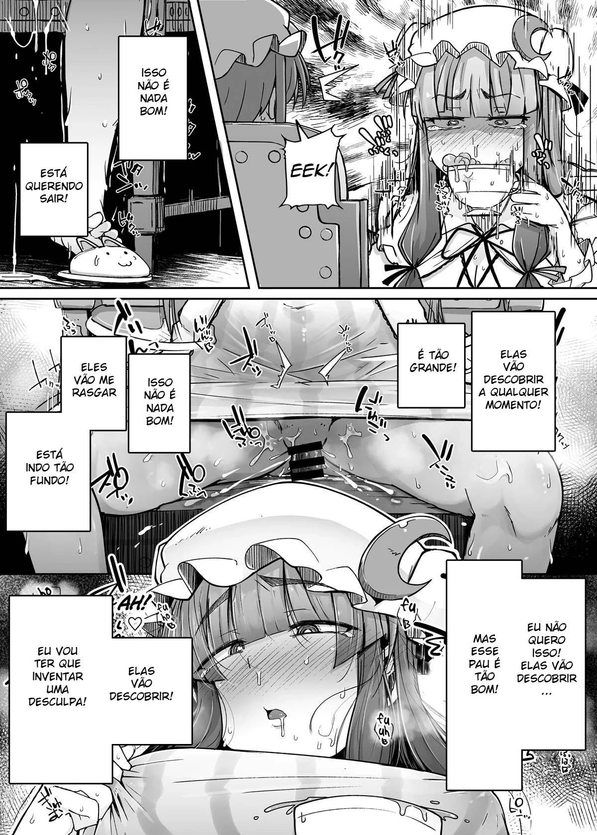 O Buraco Pervertido 3 Patchouli-sama e o Buraco Profundo: A Piranha Sedenta por Prazer em Hentai HQ Brasileiro