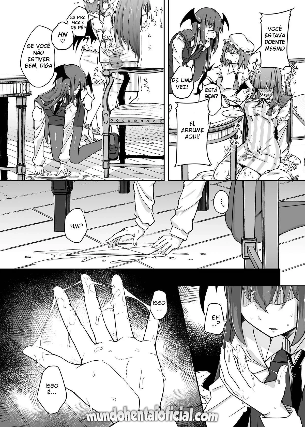 O Buraco Pervertido 3 Patchouli-sama e o Buraco Profundo: A Piranha Sedenta por Prazer em Hentai HQ Brasileiro