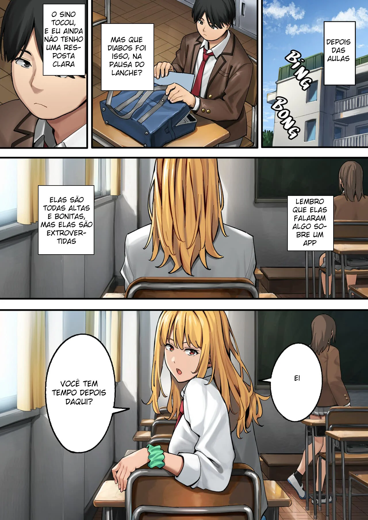 O Perdedor Sortudo e as Piranhas da Escola em HQ Brasileiro