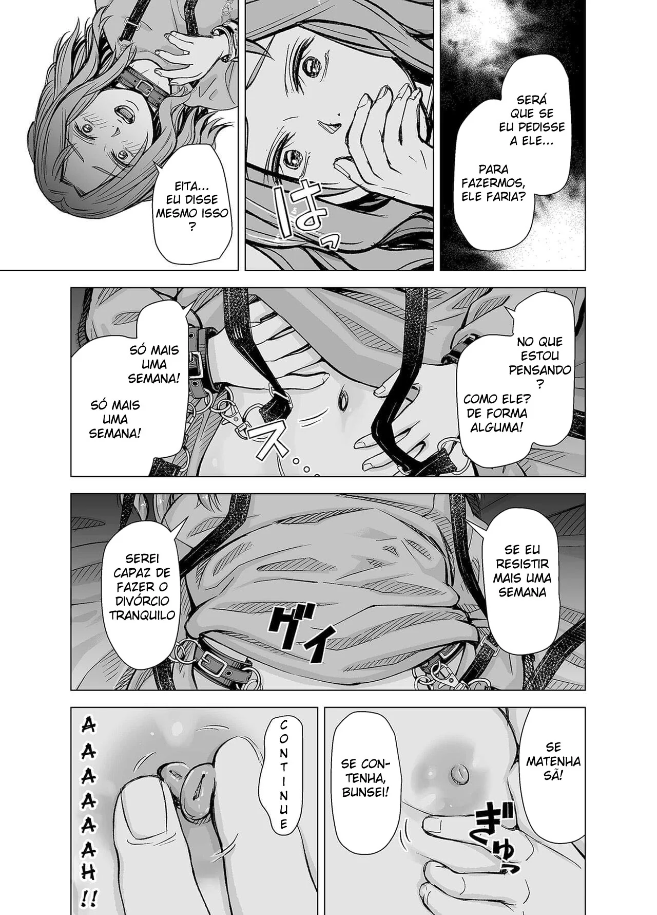 Vingança do Marido: Calção de Castidade e Piroca Punidora na Buçeta da Piranha Casada – HQ Brasileira em Hentai